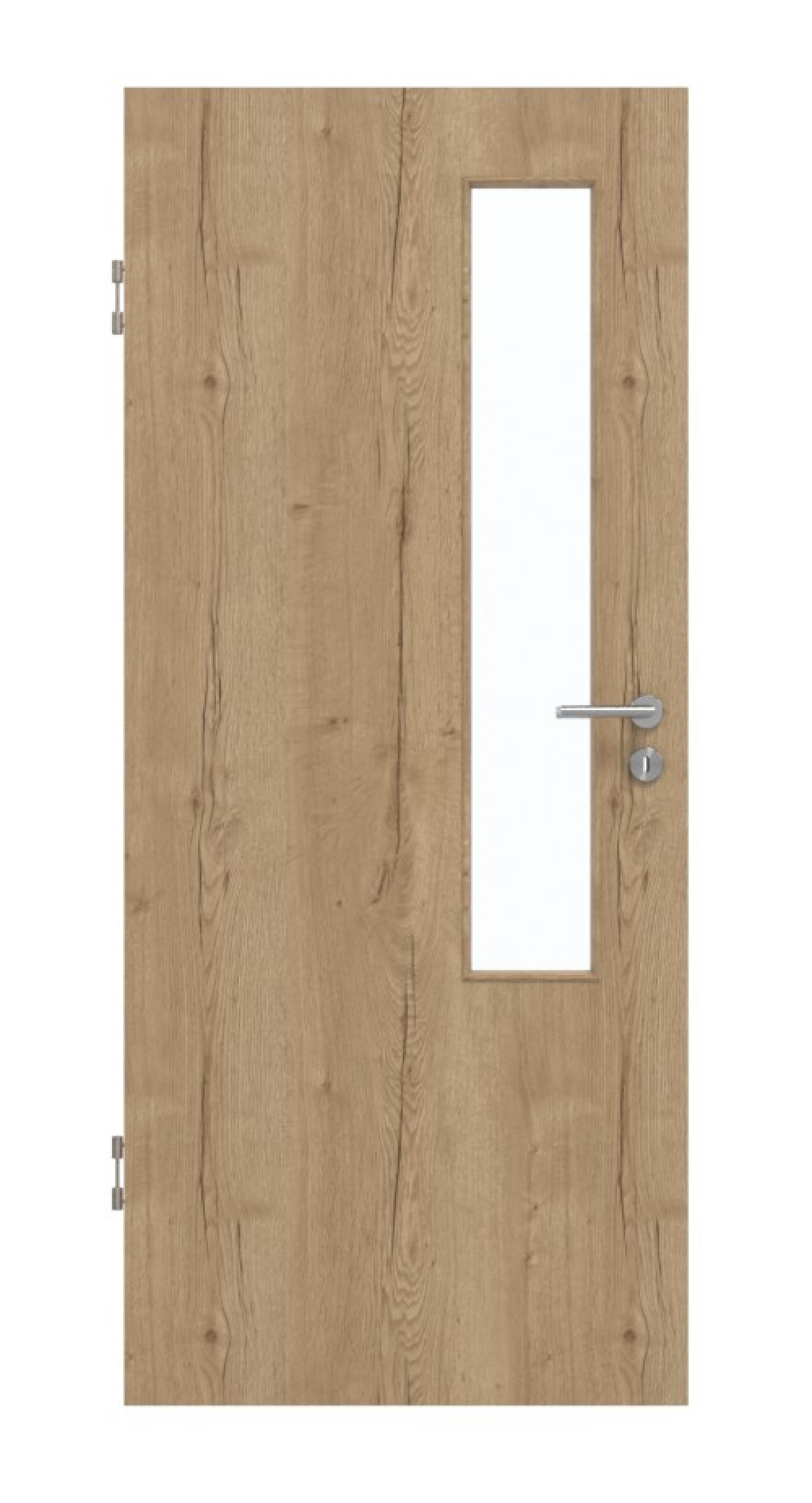 GARANT Schallschutztür Authentic Risseiche GCK08 mit Lichtausschnitt LA-5 schlossseitig