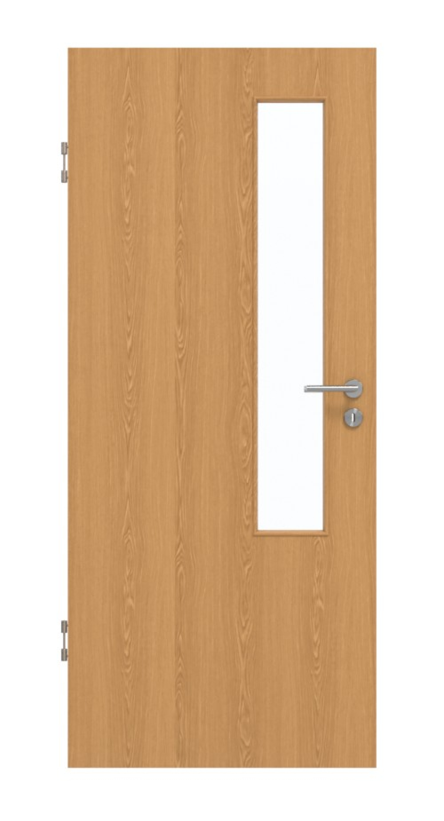 GARANT Schallschutztür Eiche Premium GCK08 mit Lichtausschnitt LA-5 schlossseitig
