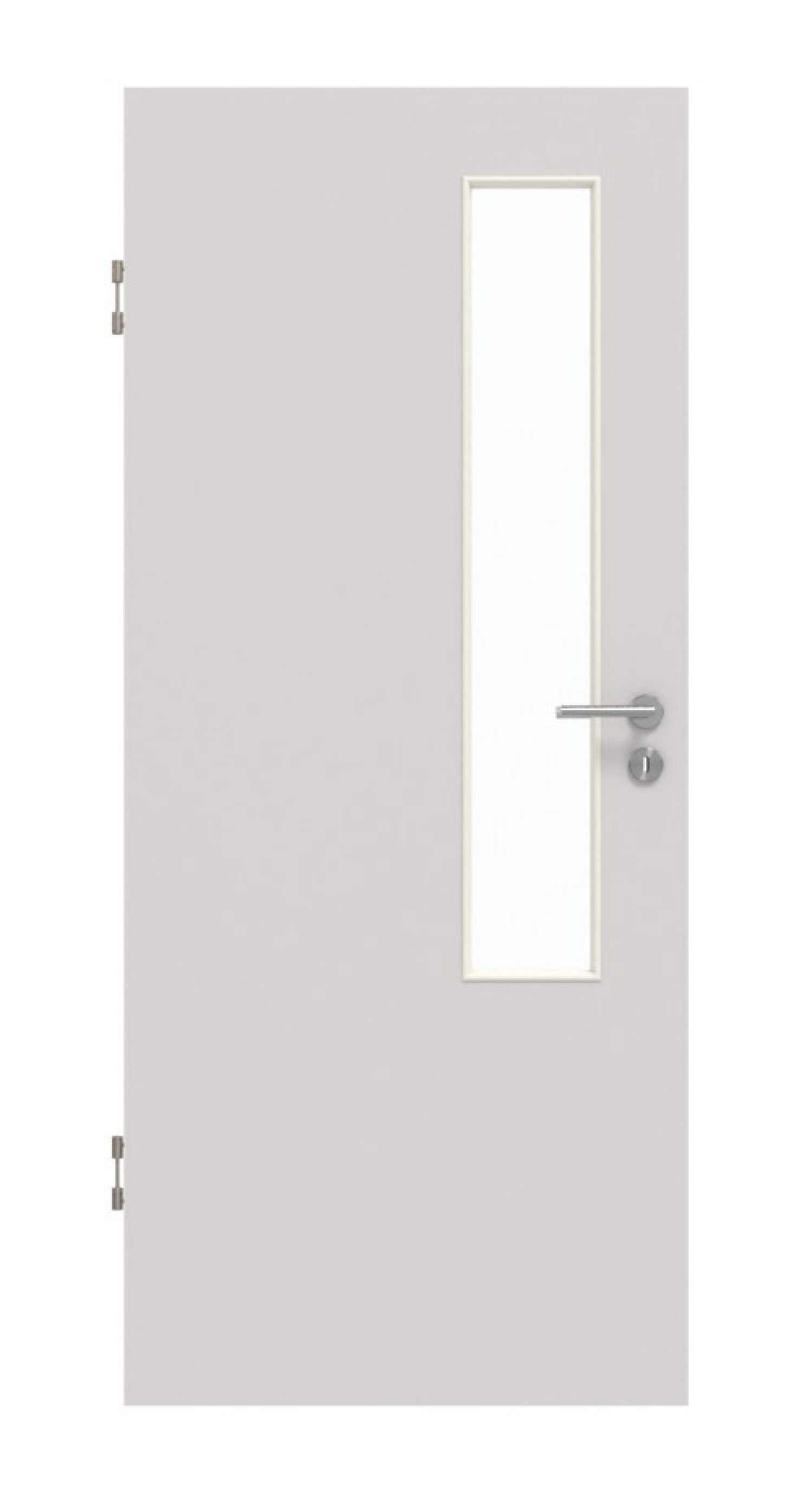 GARANT Schallschutztür U12188SD Lichtgrau GHK08 mit Lichtausschnitt LA-5 schlossseitig