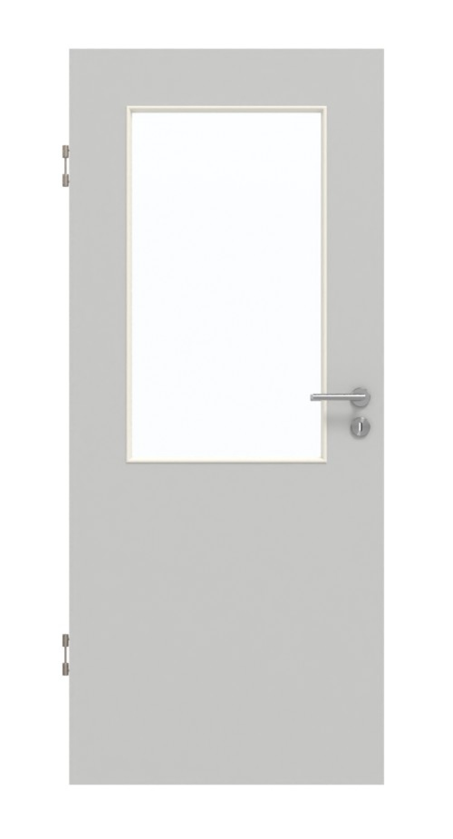 GARANT Schallschutztür D92-60 Dove Grey Resopal mit Lichtausschnitt LA-6