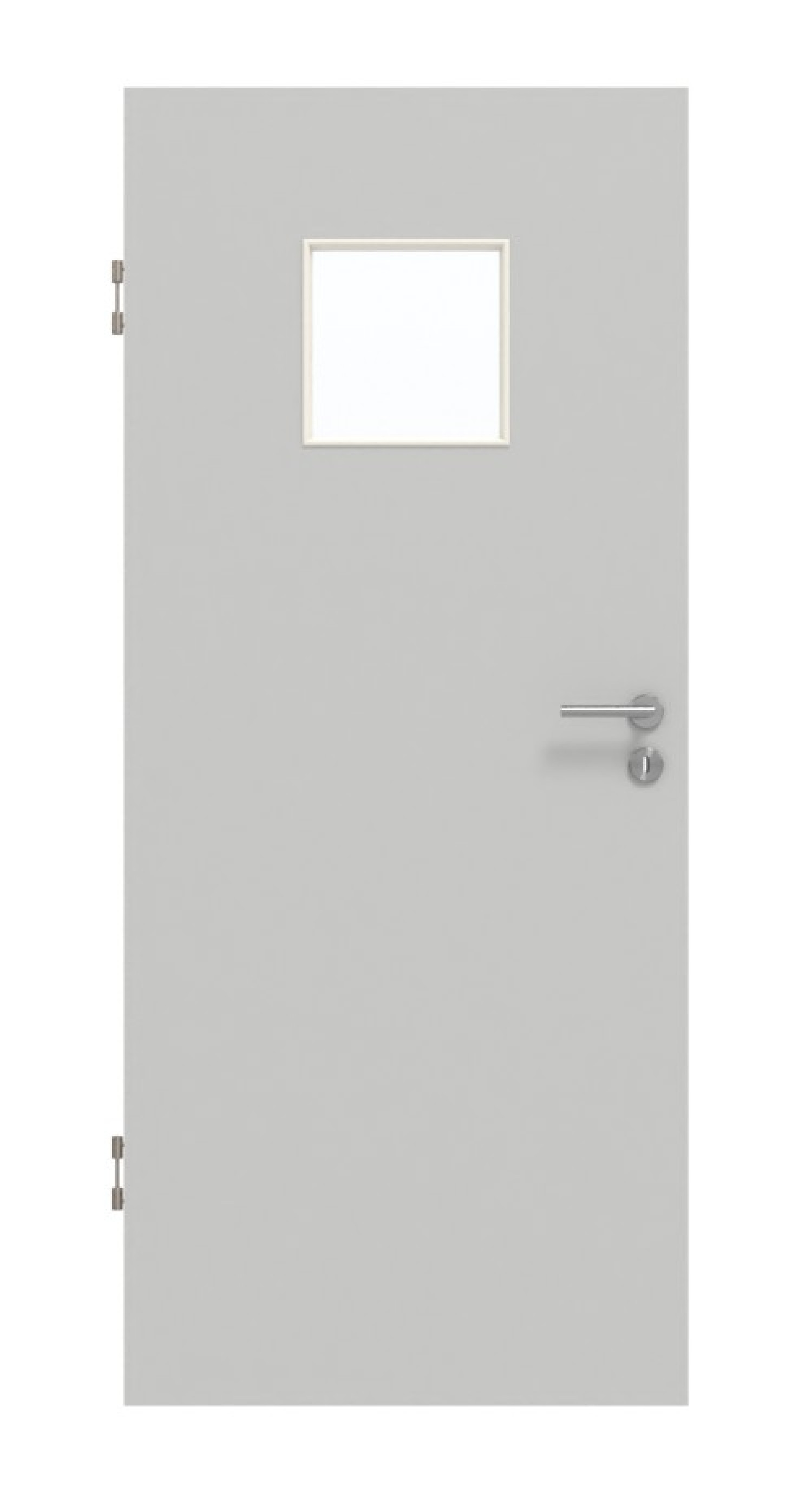 GARANT Schallschutztür D92-60 Dove Grey Resopal mit Lichtausschnitt LA-7