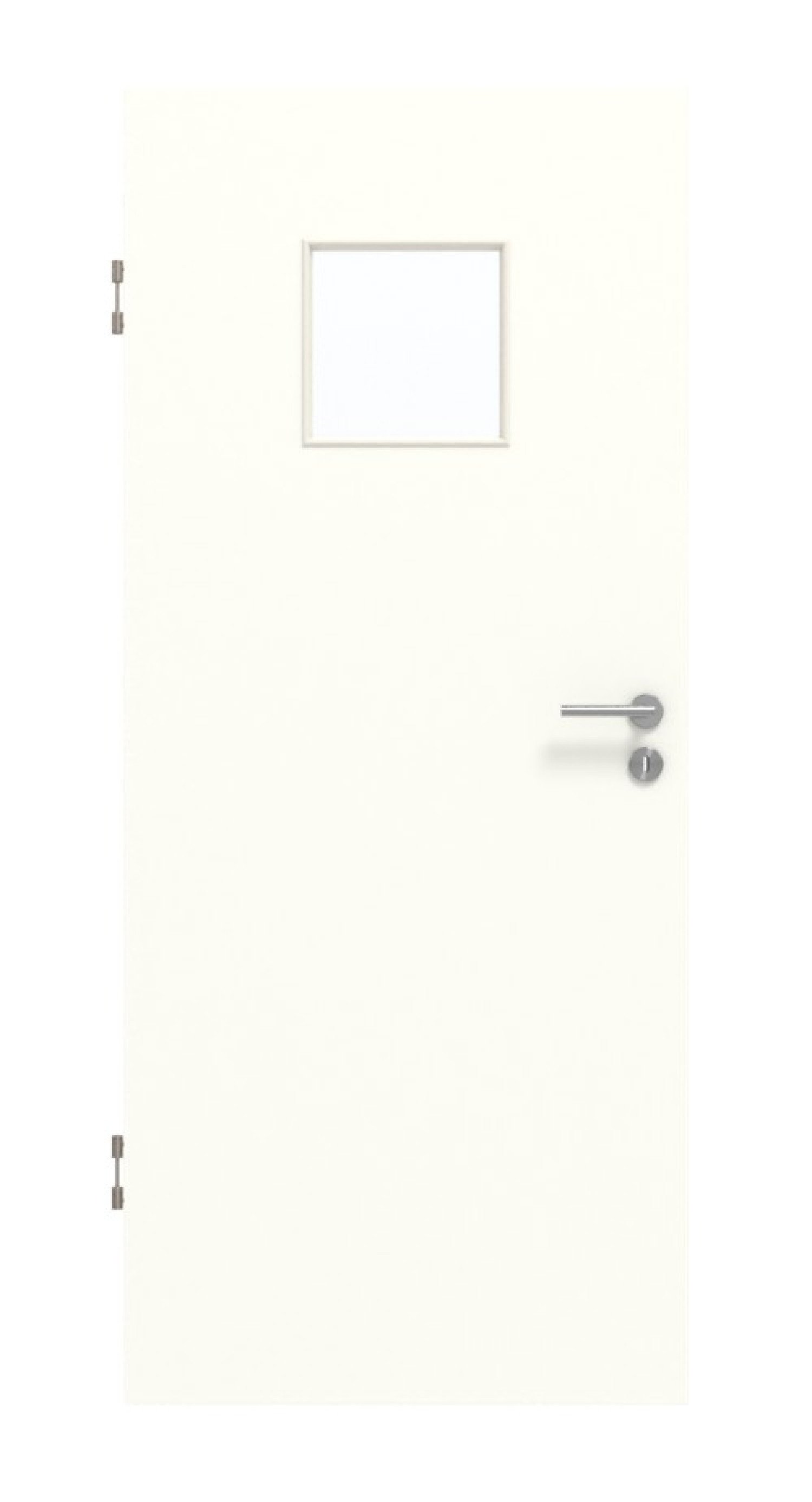 GARANT Schallschutztür U11026SD Kristallweiß GHK08 mit Lichtausschnitt LA-7