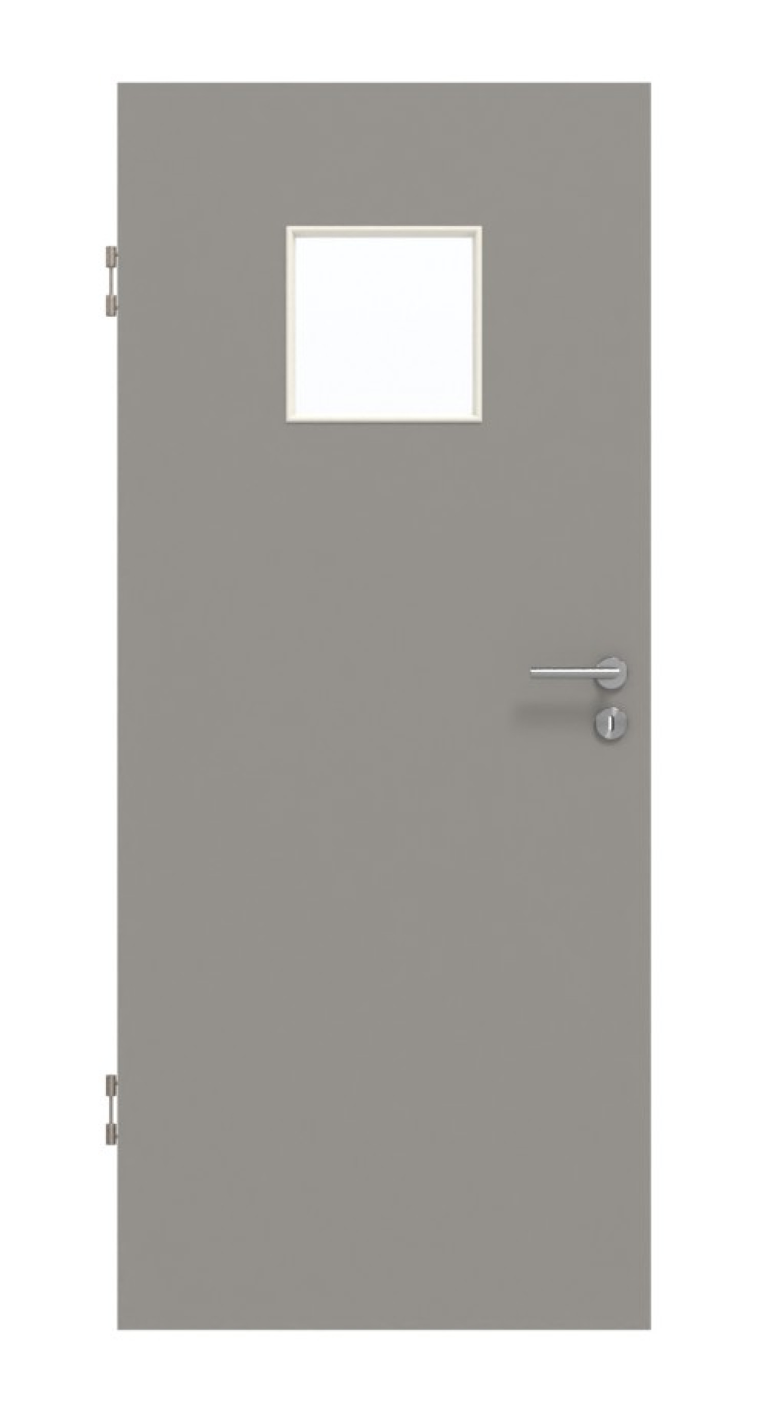 GARANT Schallschutztür U12115SD Platingrau GHK08 mit Lichtausschnitt LA-7