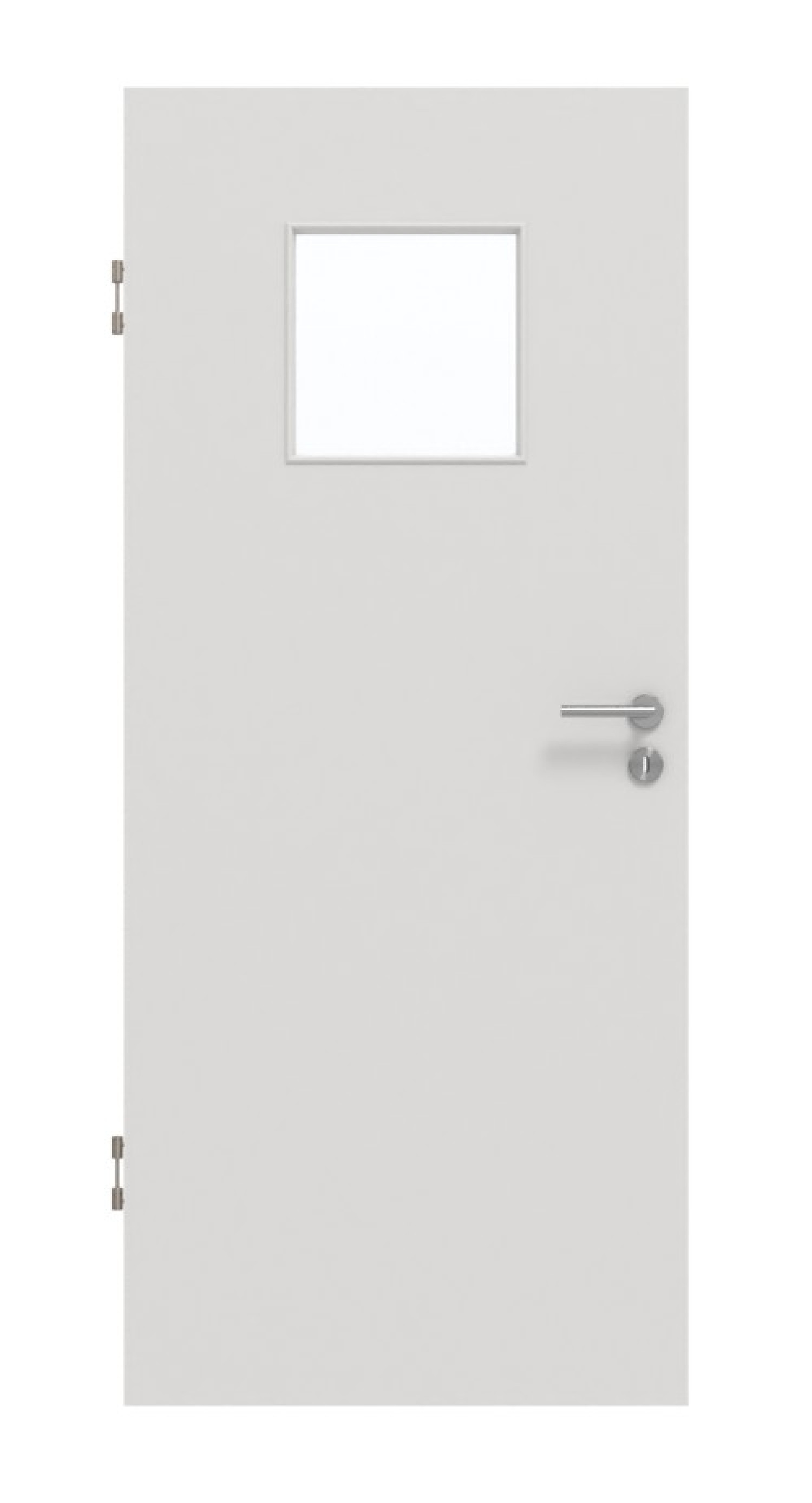 GARANT Schallschutztür 0160-60 Silver Grey CePaL mit Lichtausschnitt LA-8