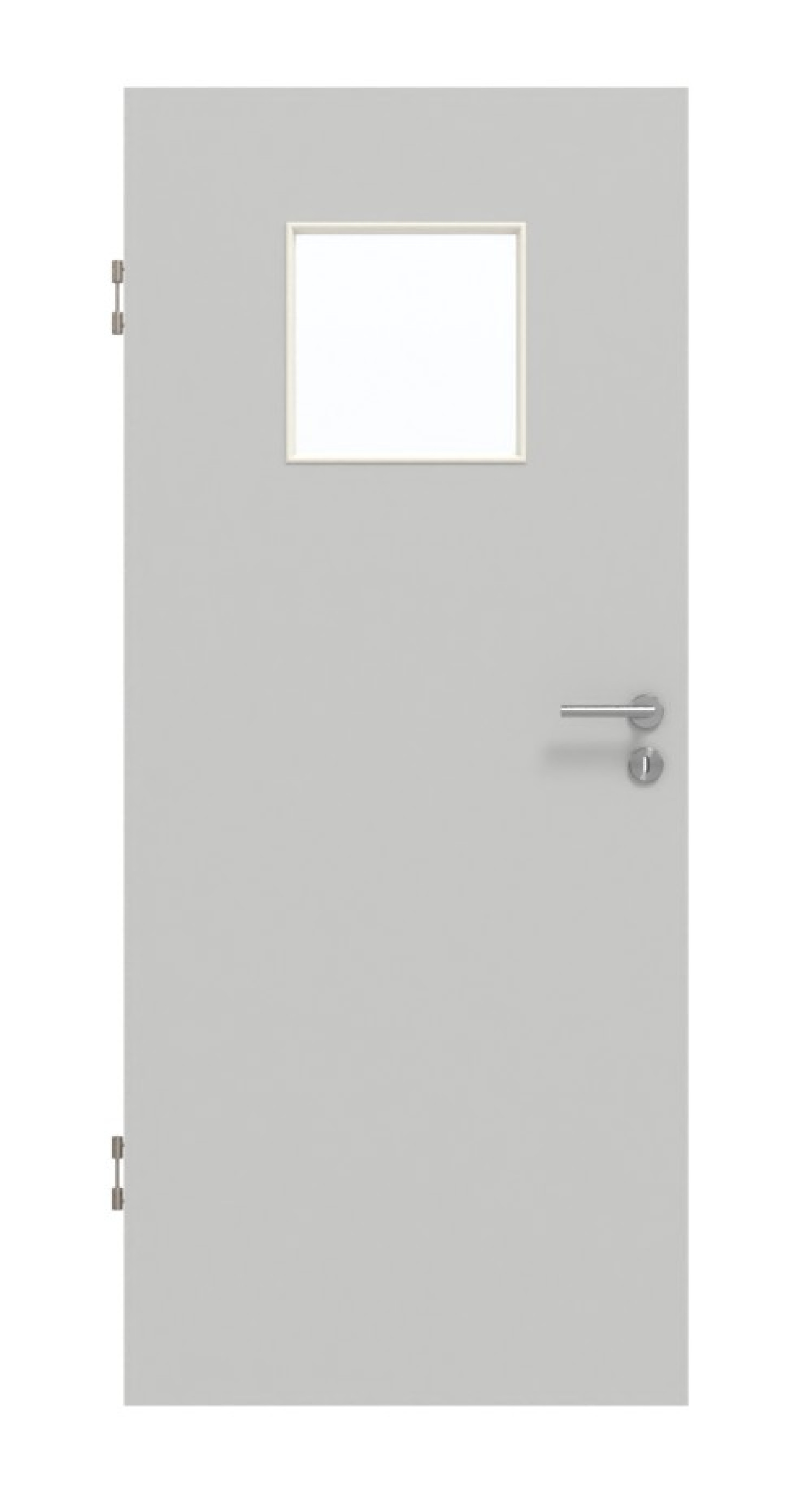 GARANT Schallschutztür D92-60 Dove Grey Resopal mit Lichtausschnitt LA-8