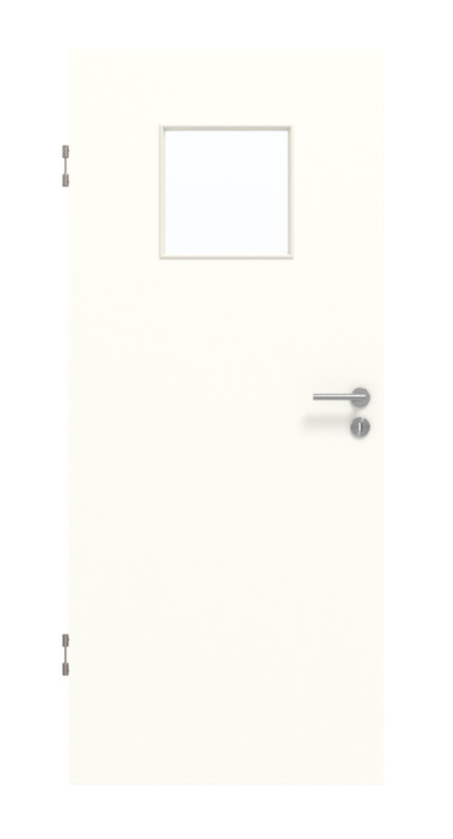GARANT Schallschutztür U11026SD Kristallweiß GHK08 mit Lichtausschnitt LA-8