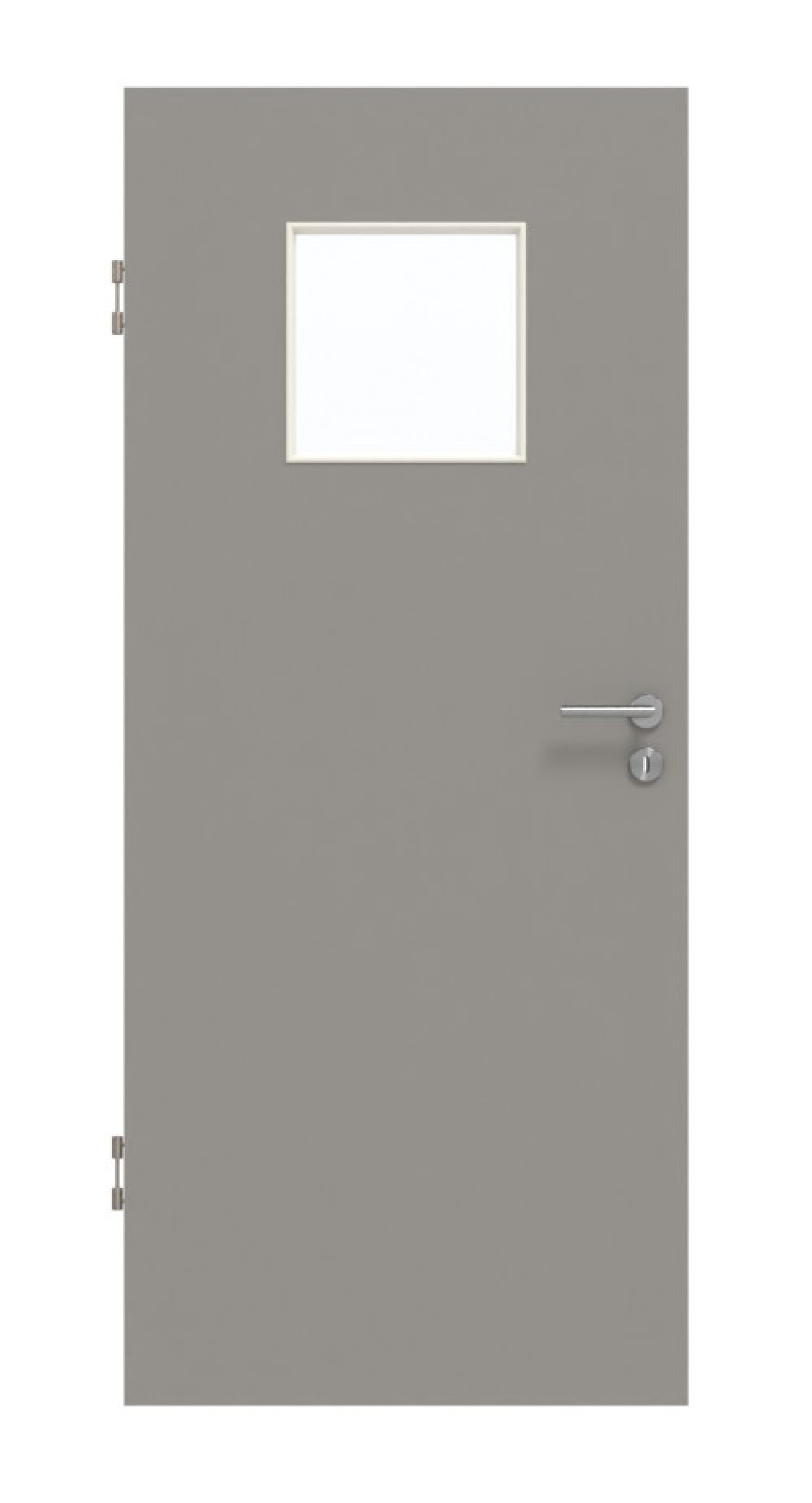 GARANT Schallschutztür U12115SD Platingrau GHK08 mit Lichtausschnitt LA-8