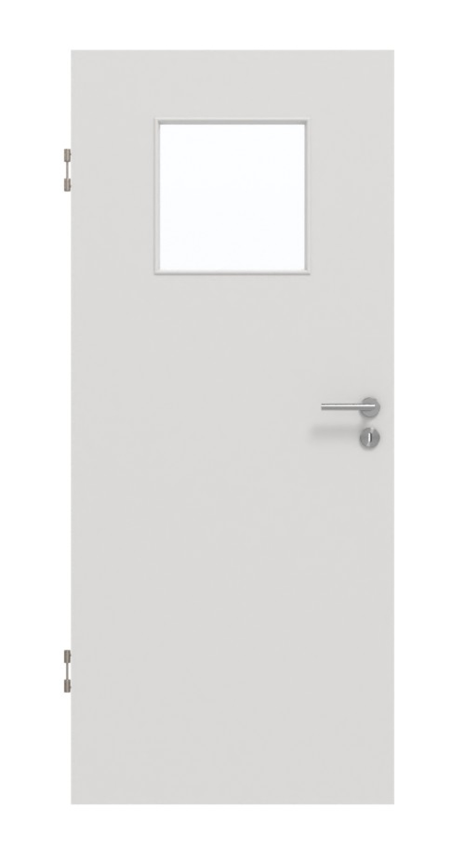 GARANT Schallschutztür 0160-60 Silver Grey CePaL mit Lichtausschnitt LA-9
