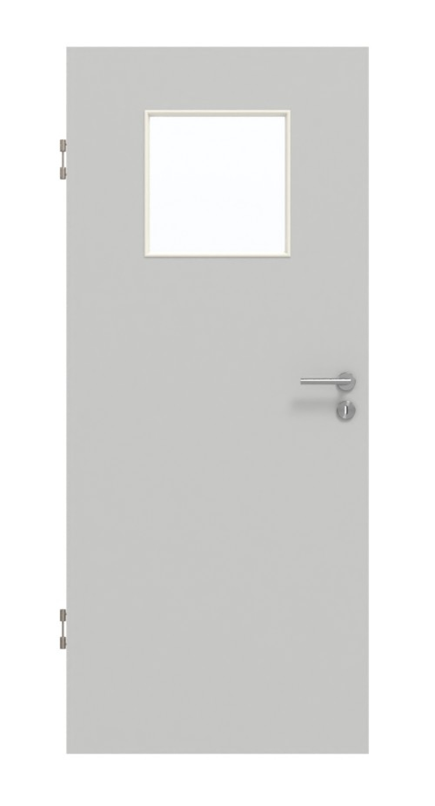GARANT Schallschutztür D92-60 Dove Grey Resopal mit Lichtausschnitt LA-9
