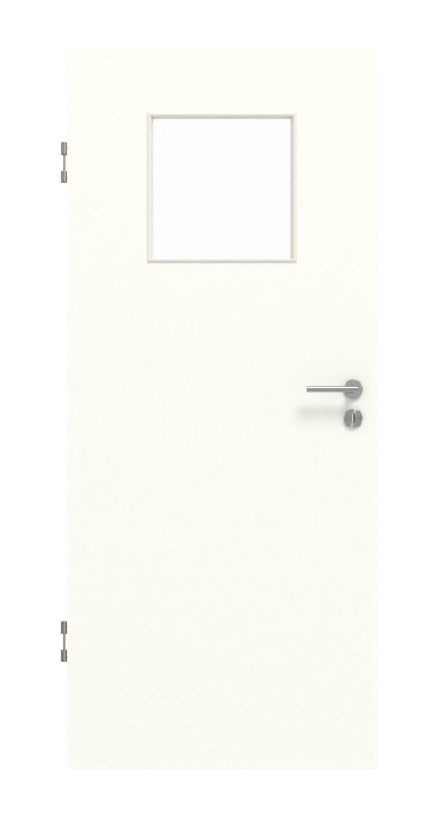 GARANT Schallschutztür W1000ST3 Premium Weiß GHK08 mit Lichtausschnitt LA-9