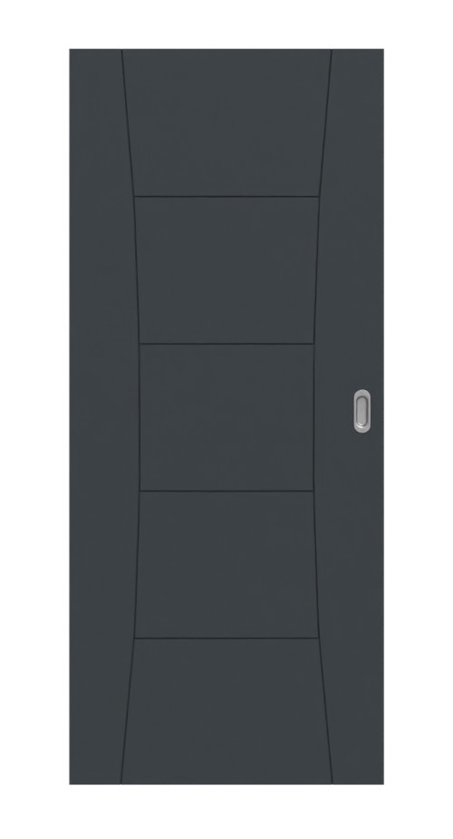 HÖRMANN Schiebetür Groove 22 Anthrazit RAL 7016 Lack DesignLine
