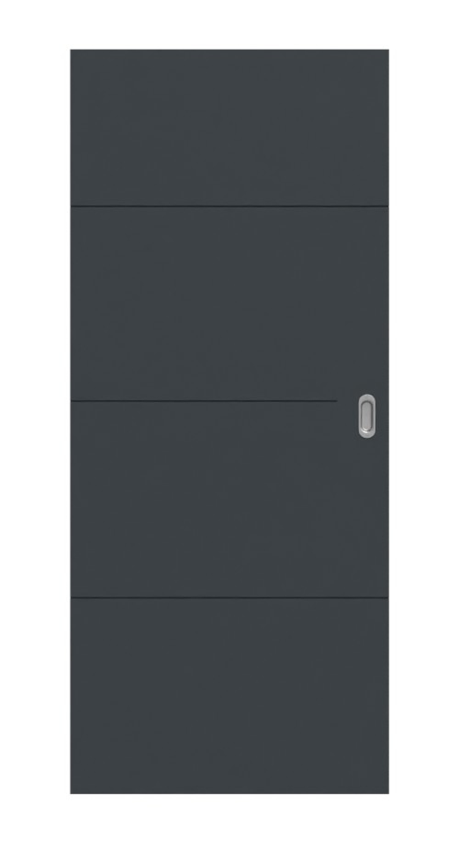 HÖRMANN Schiebetür Groove 34 Anthrazit RAL 7016 Lack DesignLine