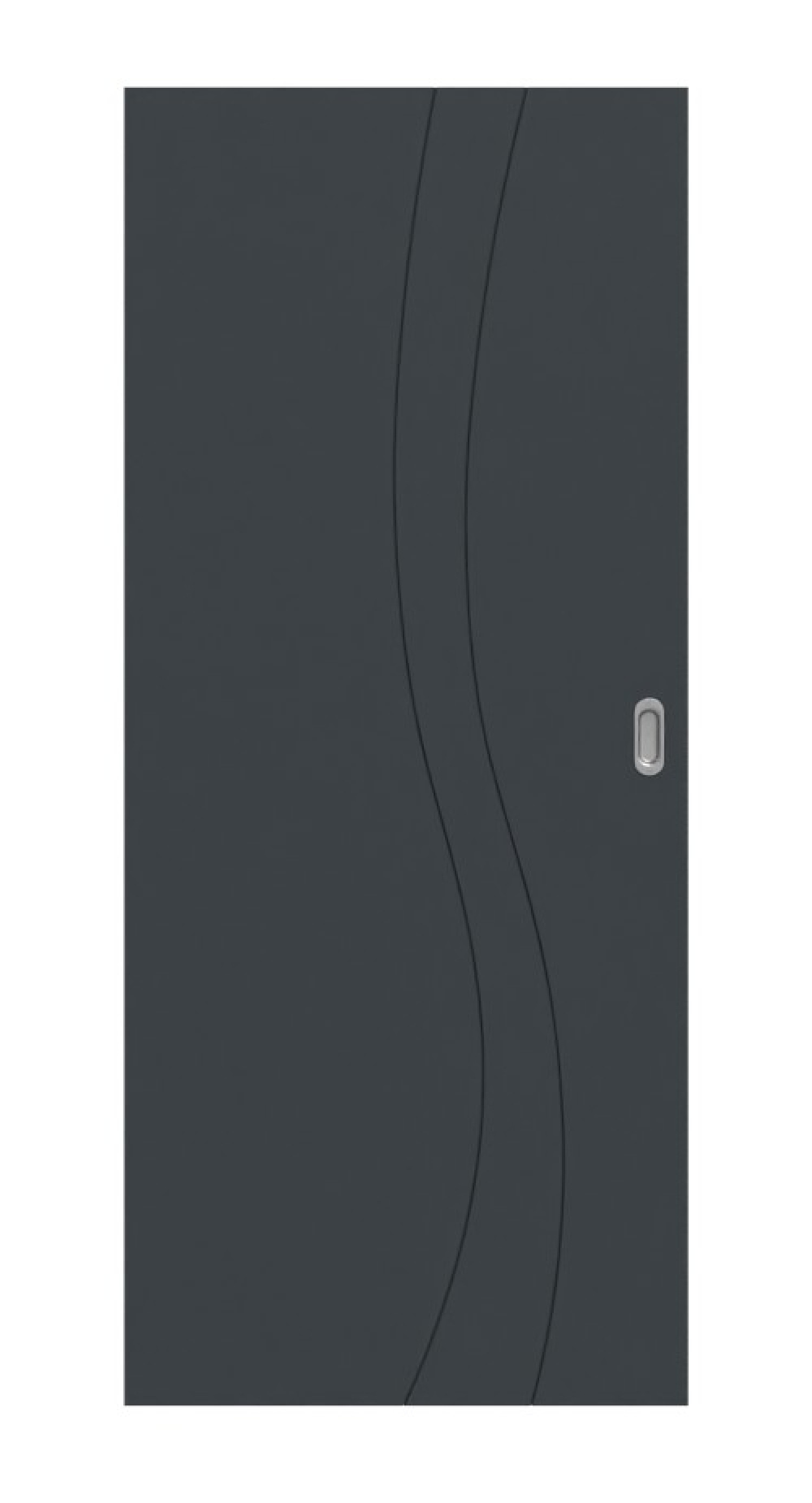 HÖRMANN Schiebetür Groove 51 Anthrazit RAL 7016 Lack DesignLine