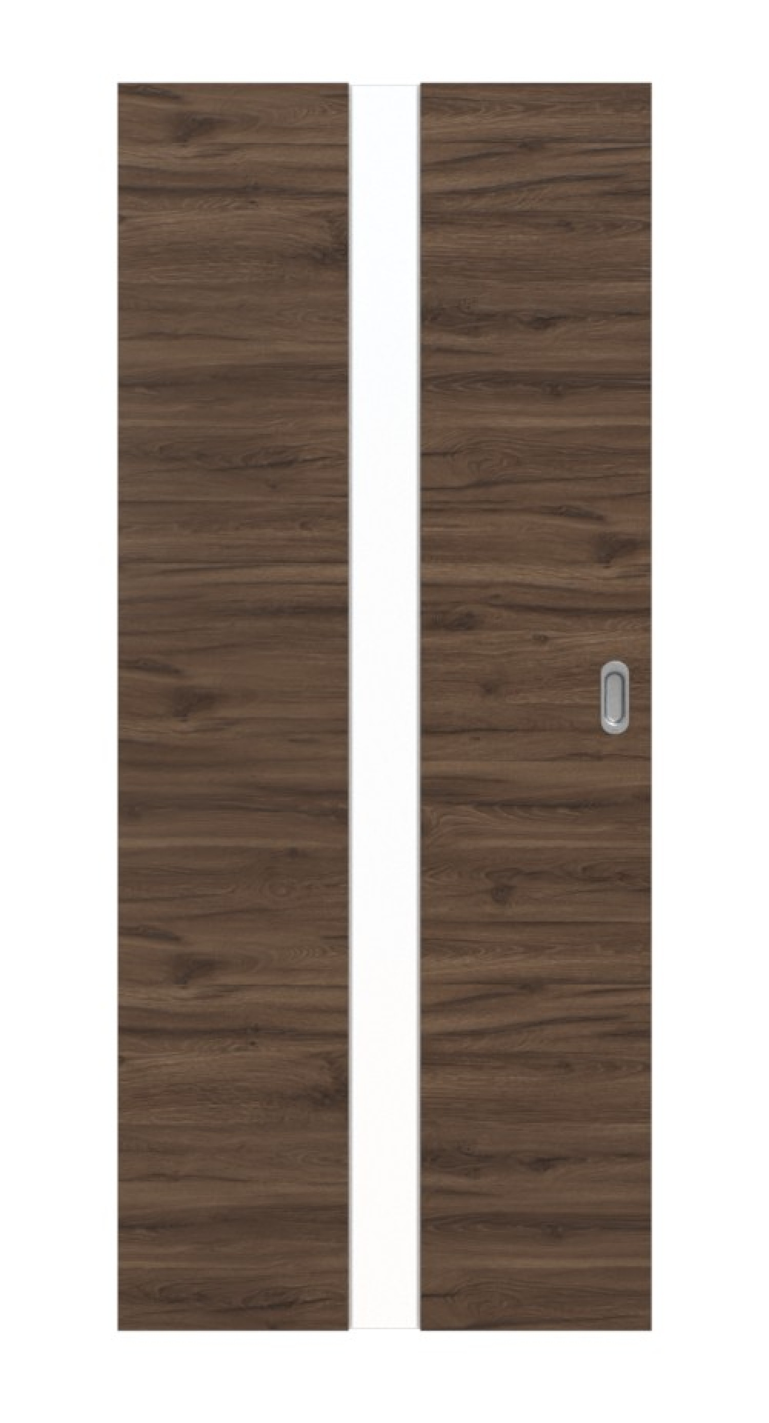 HÖRMANN Schiebetür Pure 1 Alpineiche quer Duradecor DesignLine mit Lichtausschnitt mittig