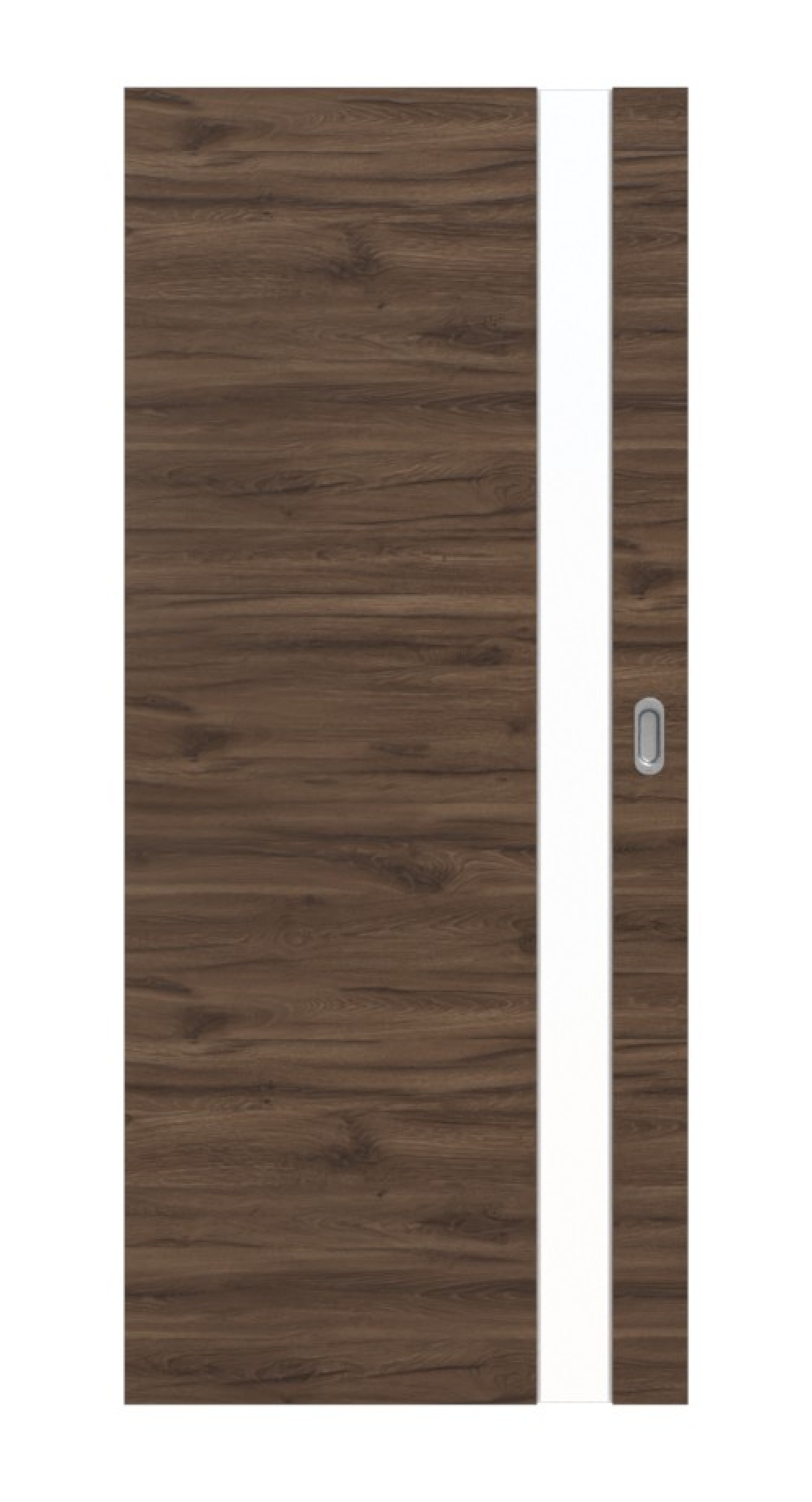HÖRMANN Schiebetür Pure 1 Alpineiche quer Duradecor DesignLine mit Lichtausschnitt Schlossseite