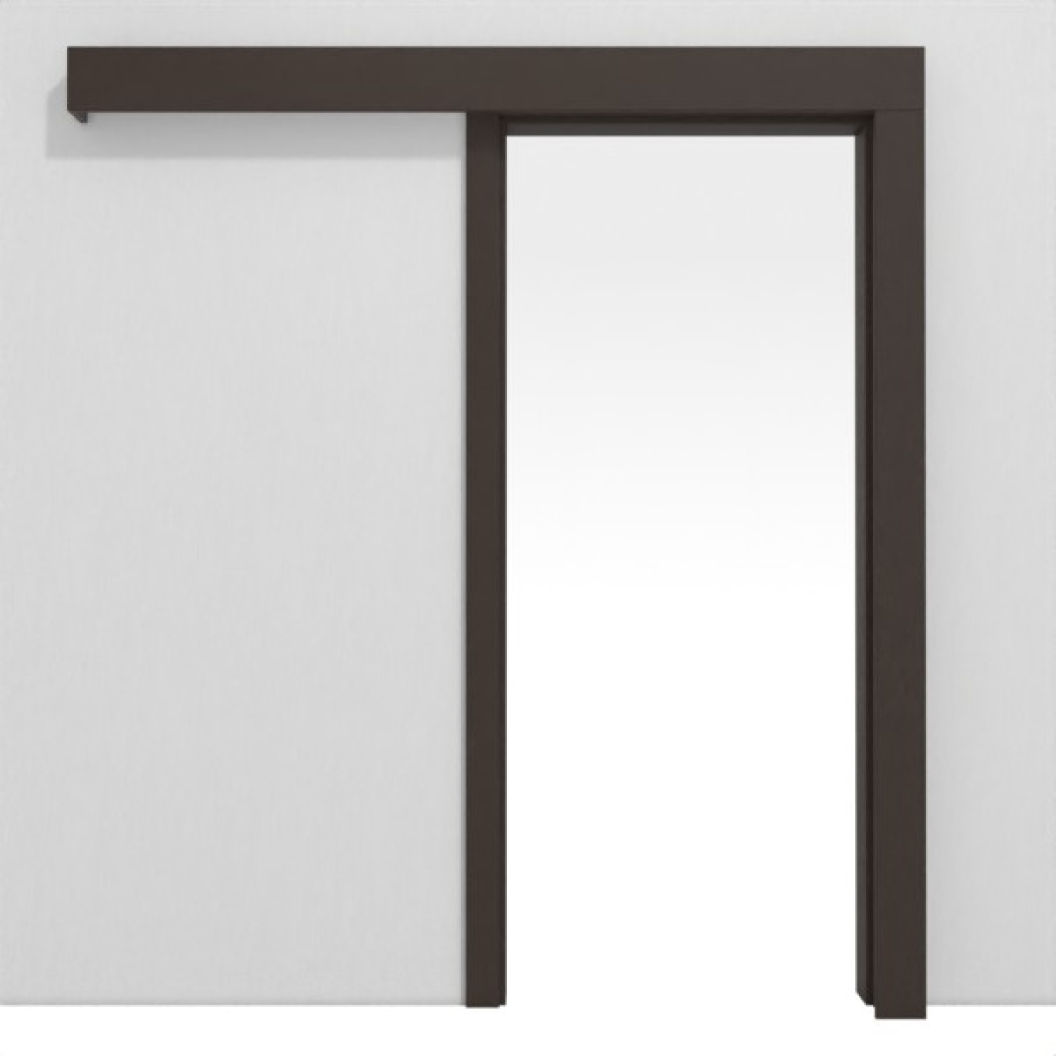 Bild von Orca Laminat DuriTop (CPL) Schiebetür-System Classic vor der Wand laufend - Jeld-Wen