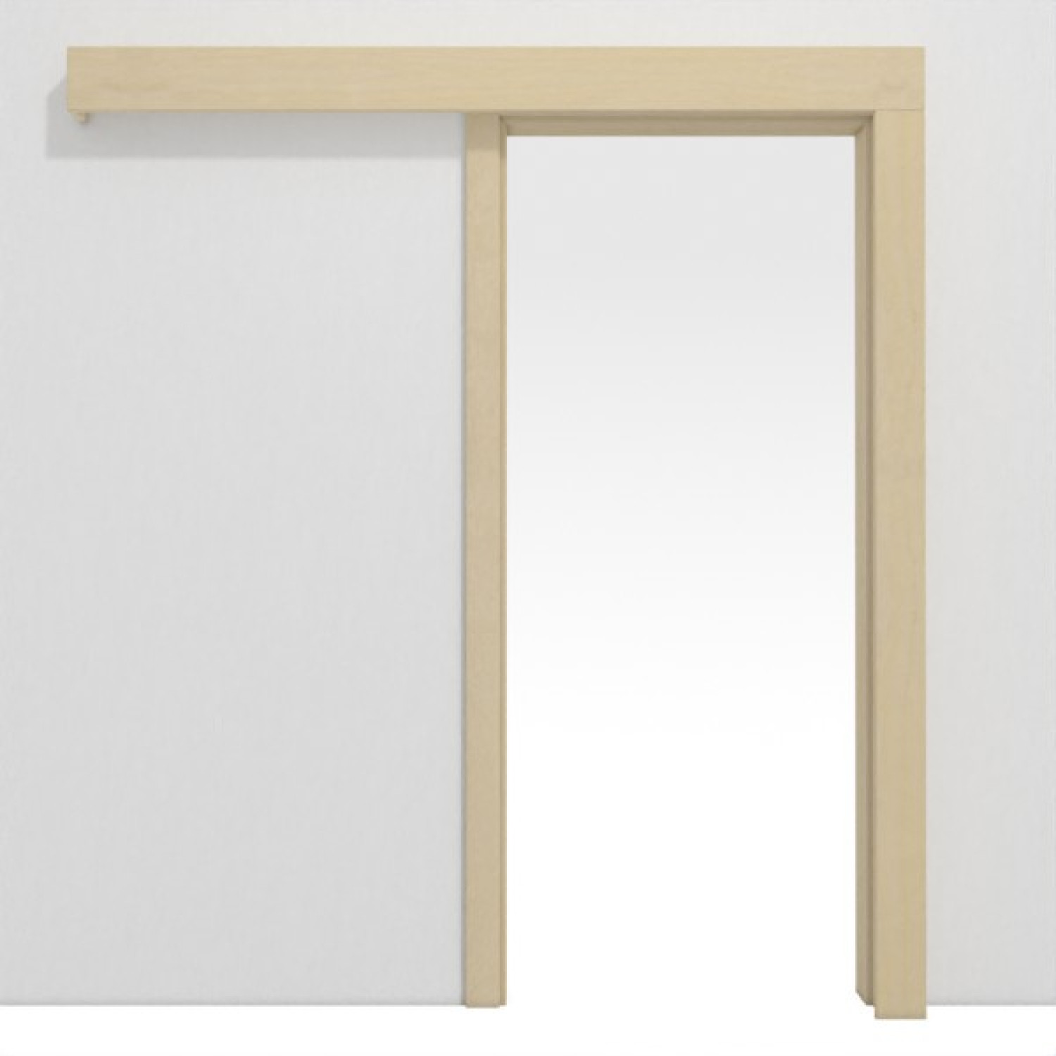 Bild von Schiebetür-System Classic vor der Wand laufend Echtholzfurniert Ahorn kanad. - Jeld-Wen