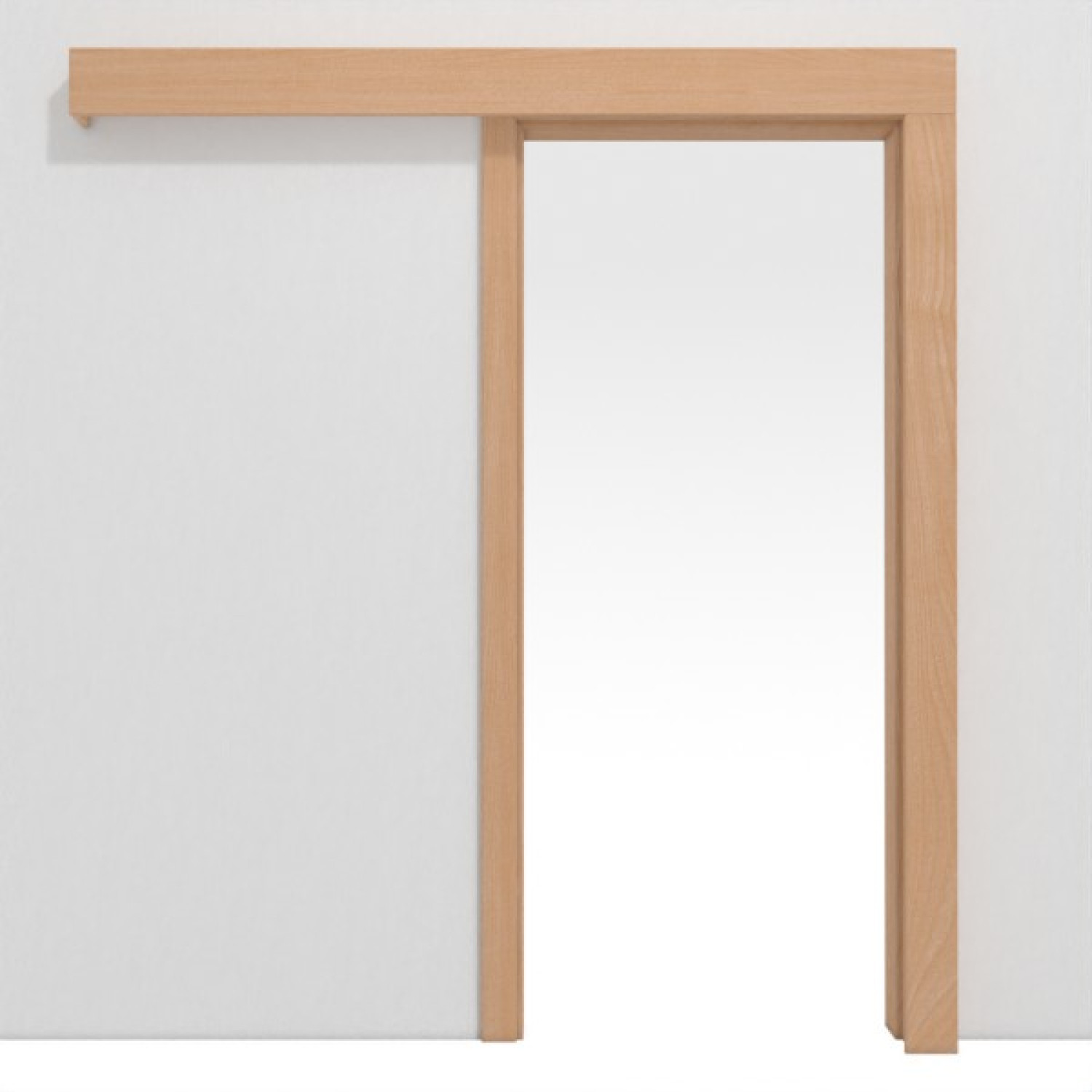 Bild von Schiebetür-System Classic vor der Wand laufend Echtholzfurniert Buche - Jeld-Wen