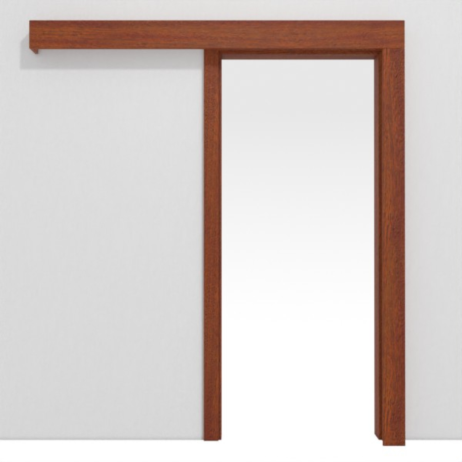 Bild von Schiebetür-System Classic vor der Wand laufend Echtholzfurniert Mahagoni - Jeld-Wen