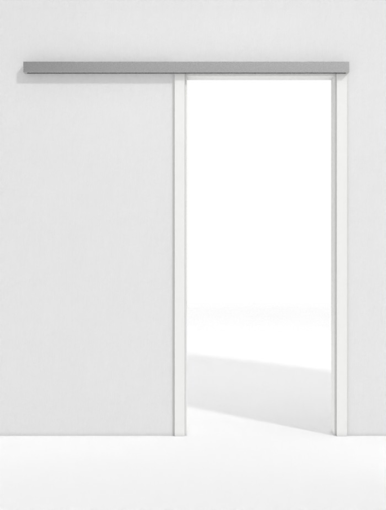 GARANT Line-Schiebetürsystem vor der Wand laufend U11209SD Edelweiß GHK08