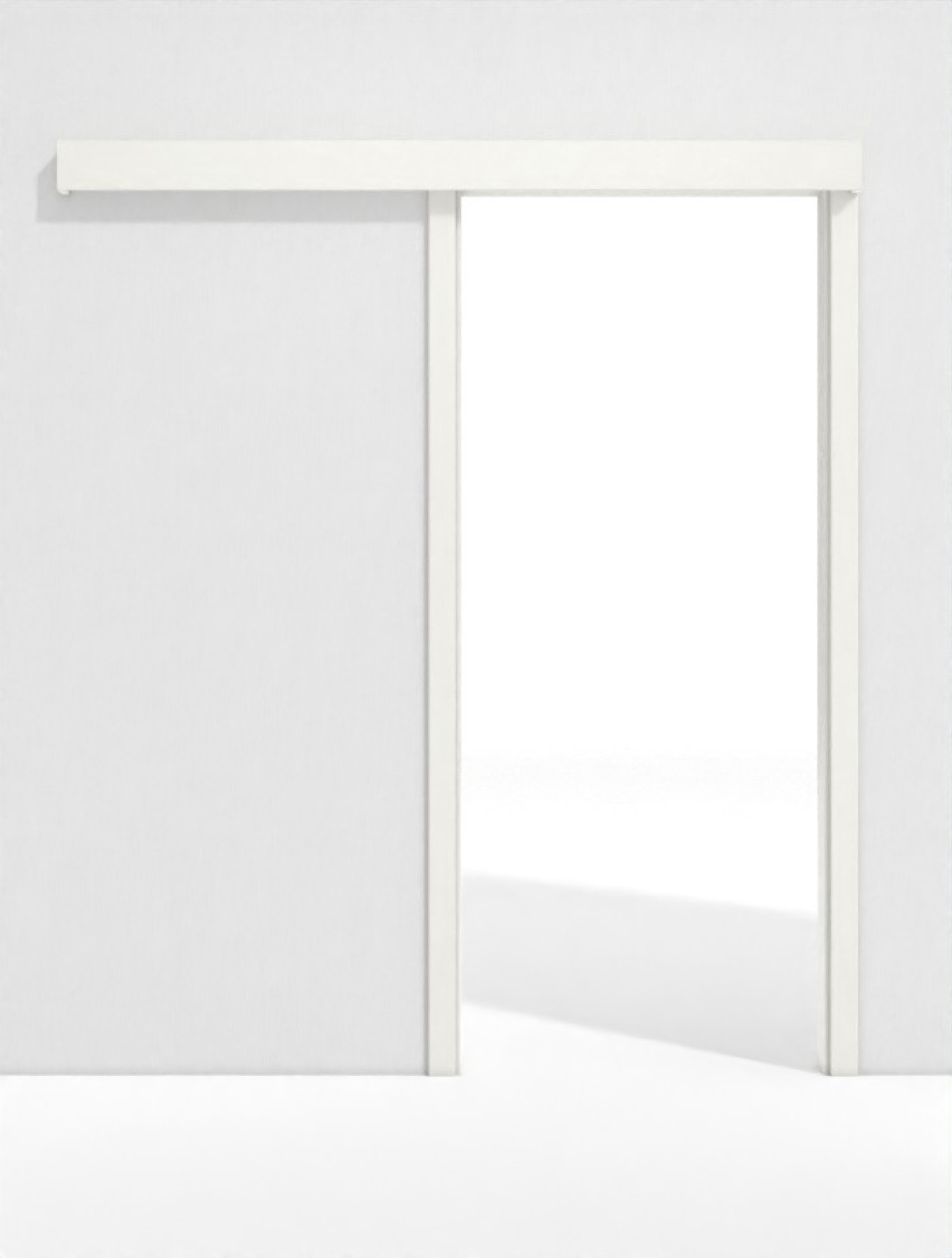 GARANT Schiebetürsystem vor der Wand laufend Authentic Bianco CePaL