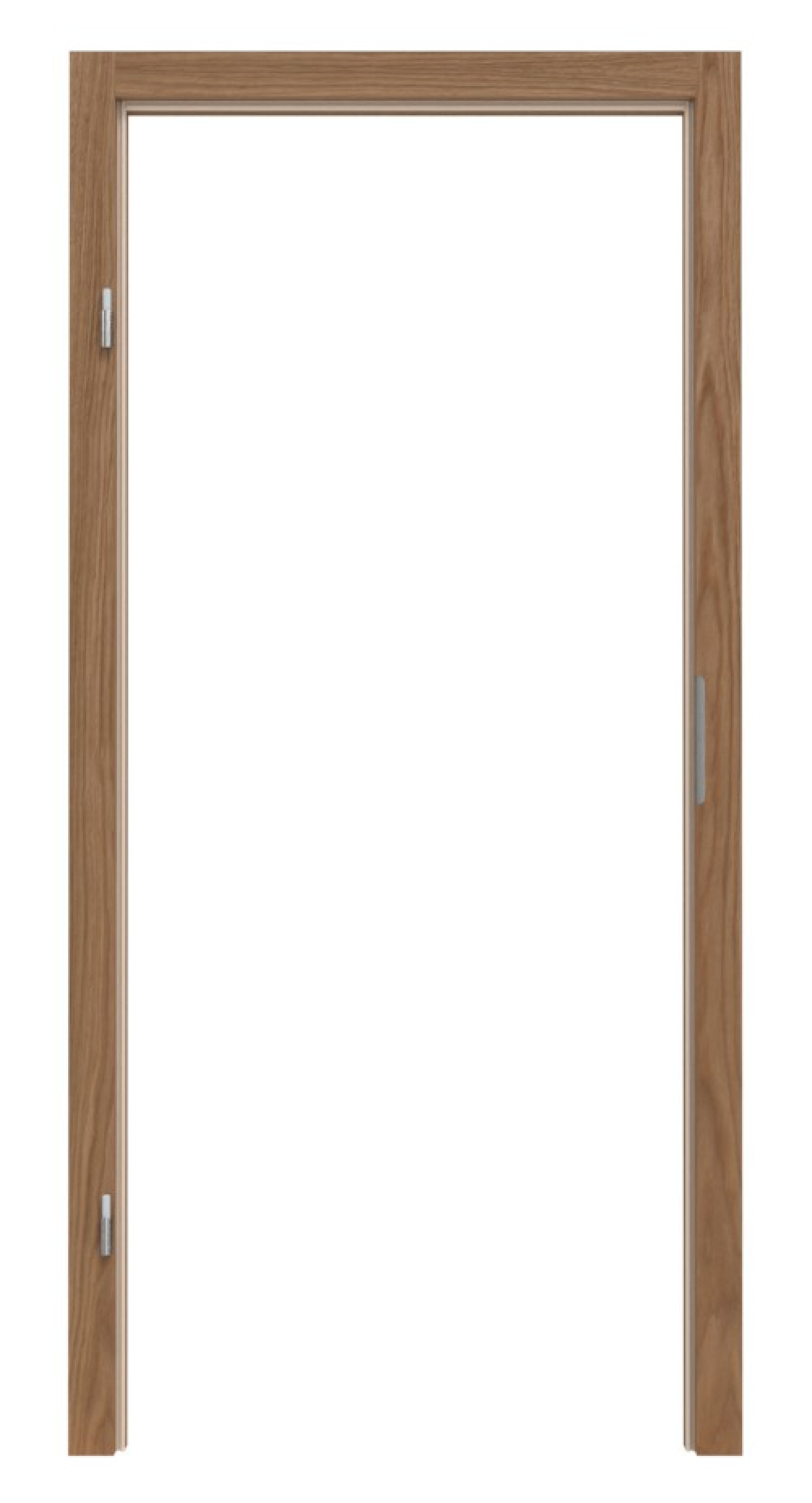 Blendrahmen Eiche rustikal lackiert mit eckiger Kante 80x60mm - Deine Tür