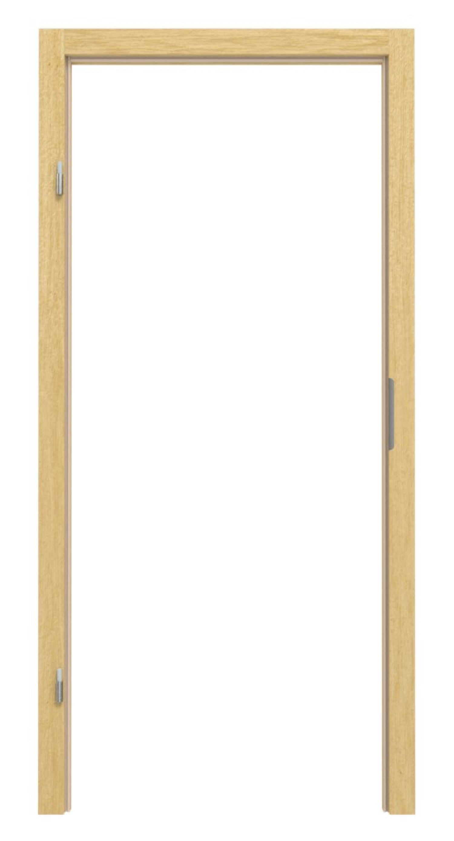 Blendrahmen Limba furniert lackiert mit eckiger Kante 80x60mm - Deine Tür