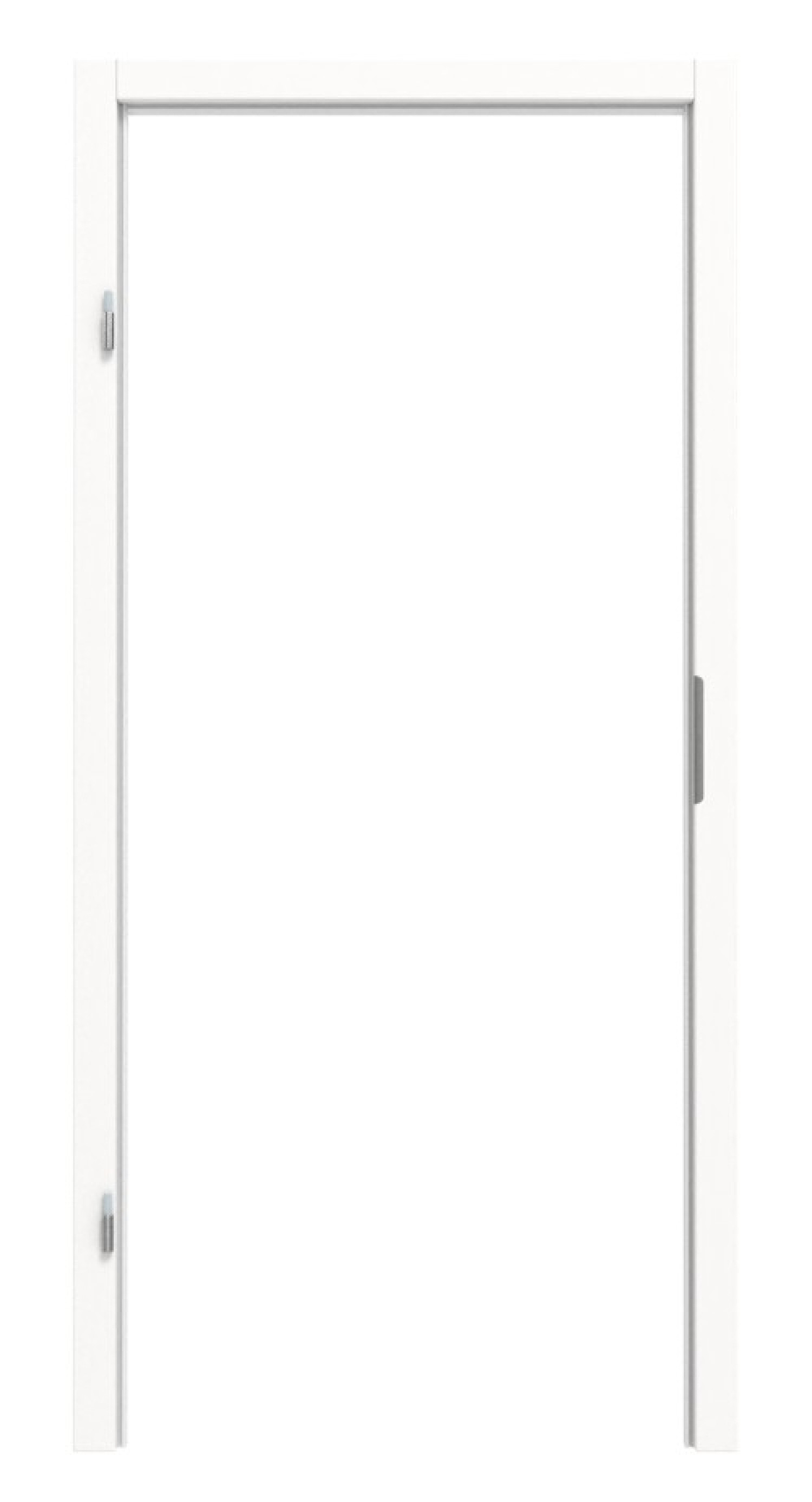 Blendrahmen 9417-60 Snow White Resopal mit eckiger Kante 80x60mm - Deine Tür