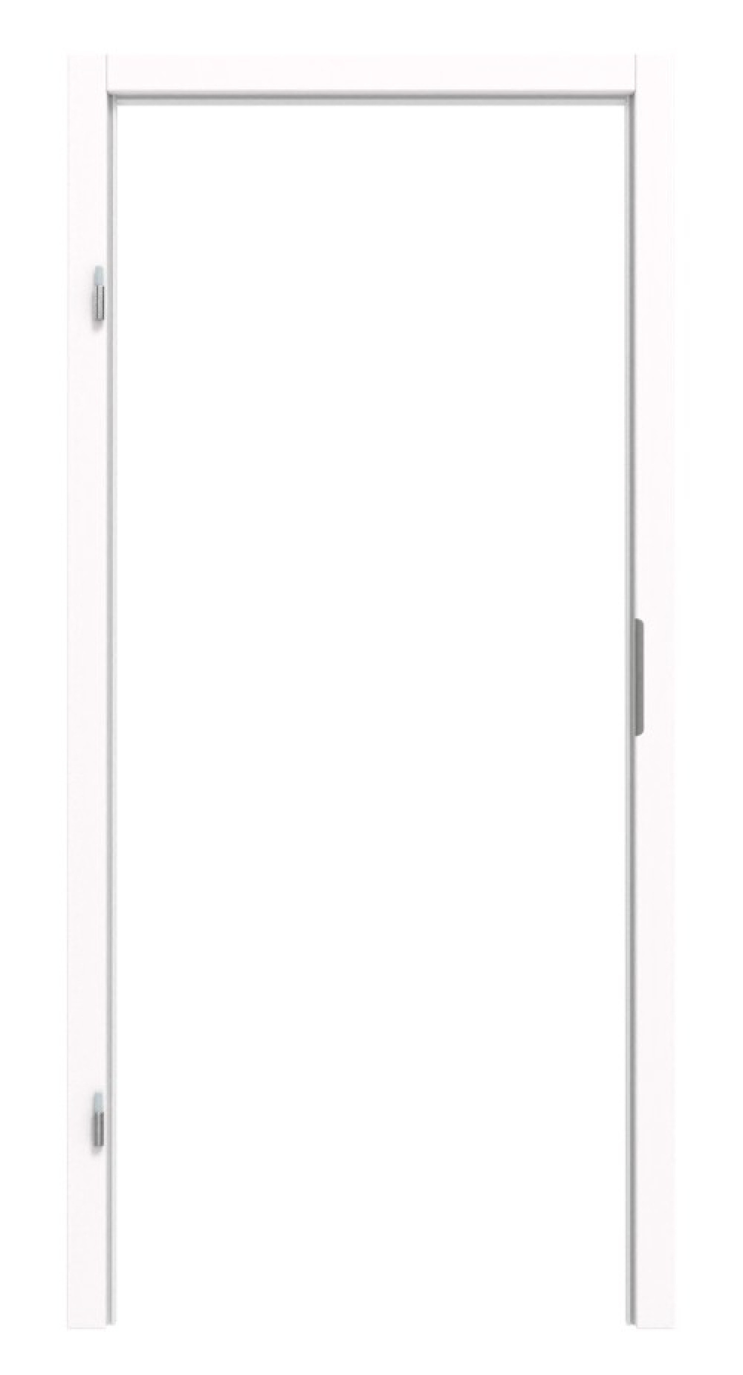 Blendrahmen 0104-60 Traffic White Resopal mit eckiger Kante 80x60mm - Deine Tür