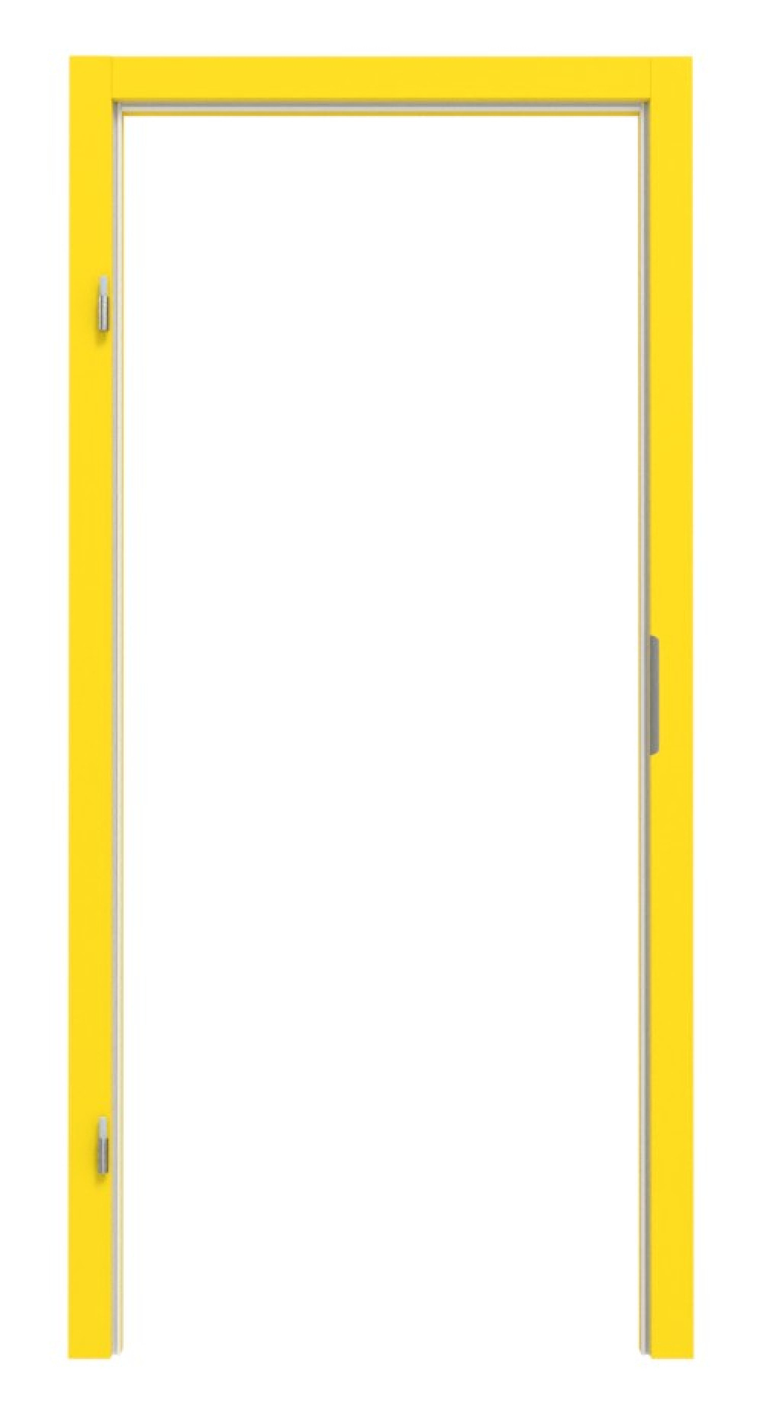 Blockrahmen D 483-60 Yellow Resopal mit eckiger Kante 80x60mm - Deine Tür