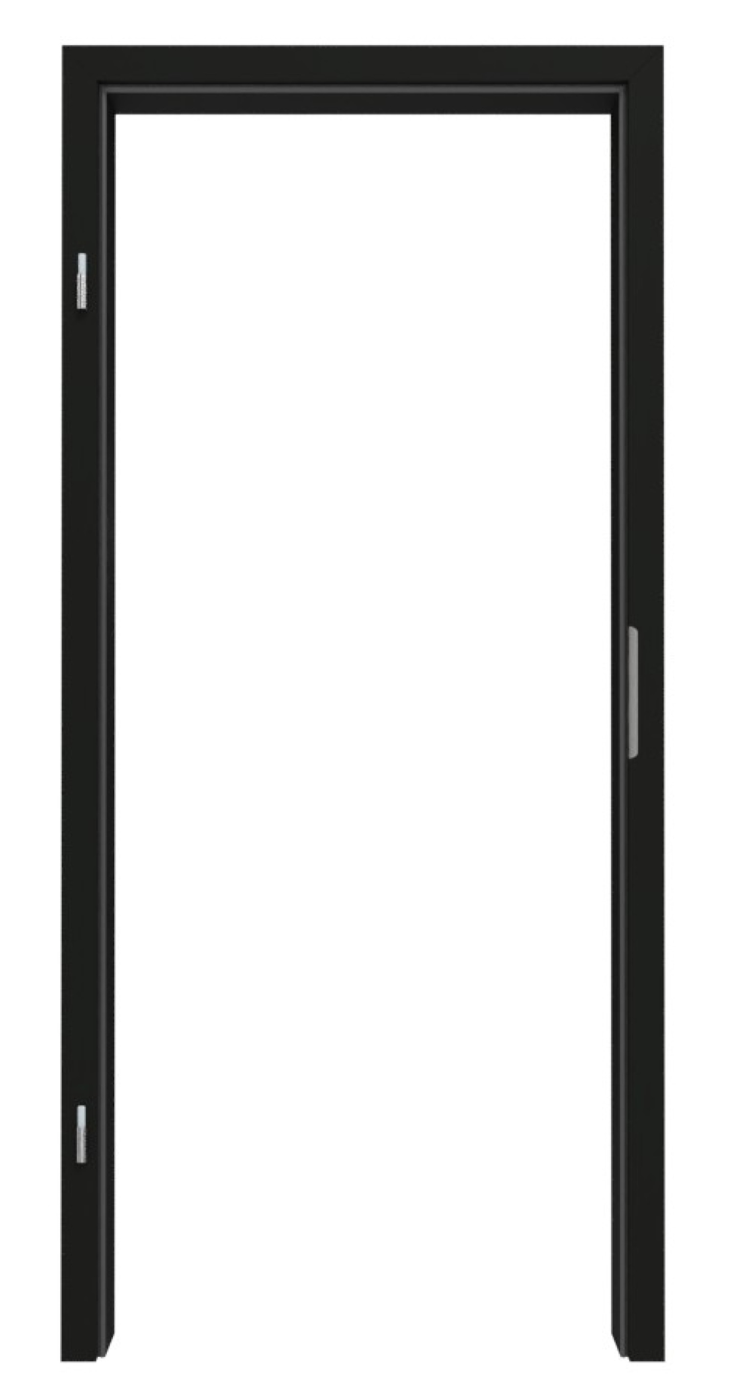 GARANT Zarge 0901-60 Black Resopal mit eckiger Kante