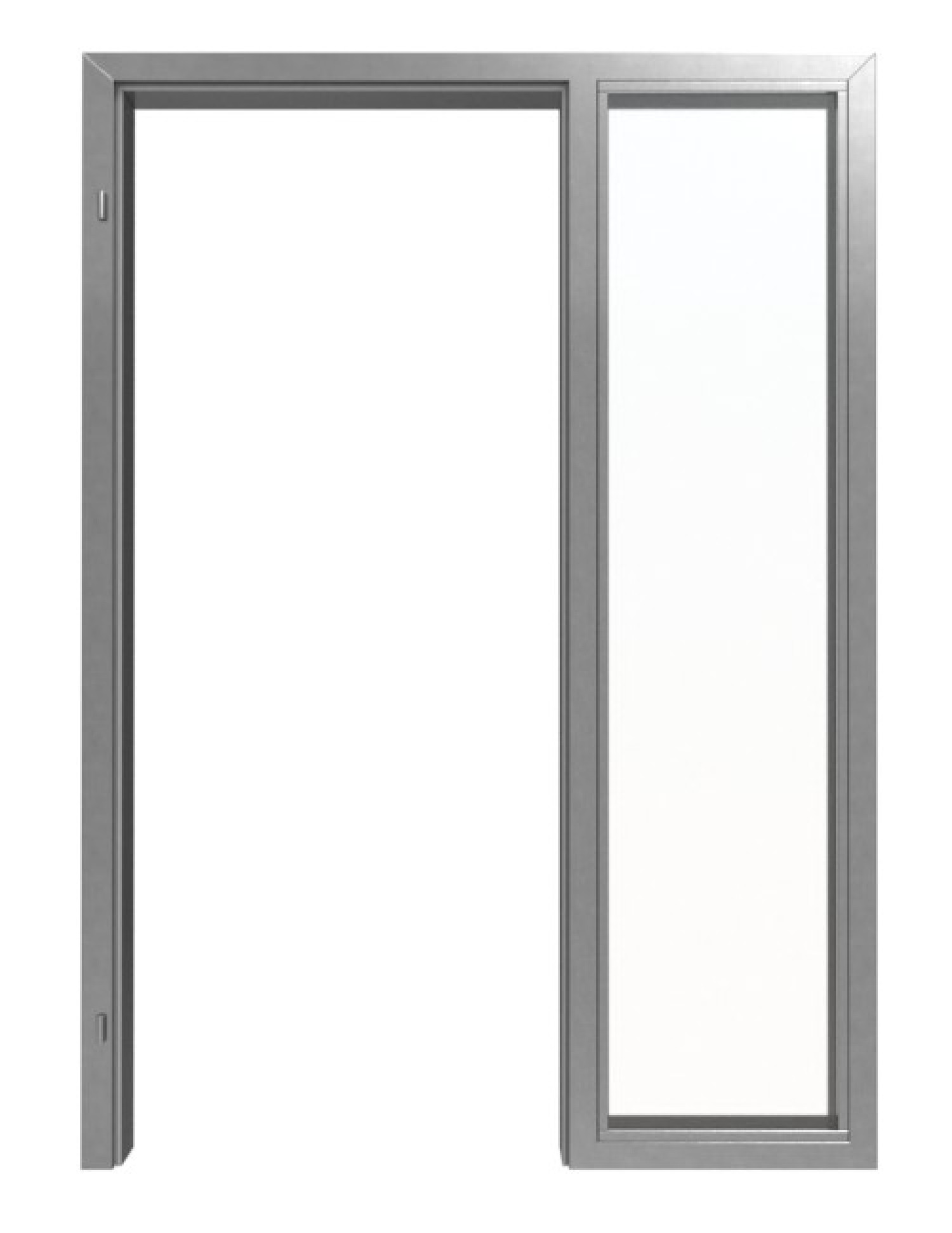 HÖRMANN Edelstahl-Futterzarge VarioFix für alle Wandtypen mit Seitenteil