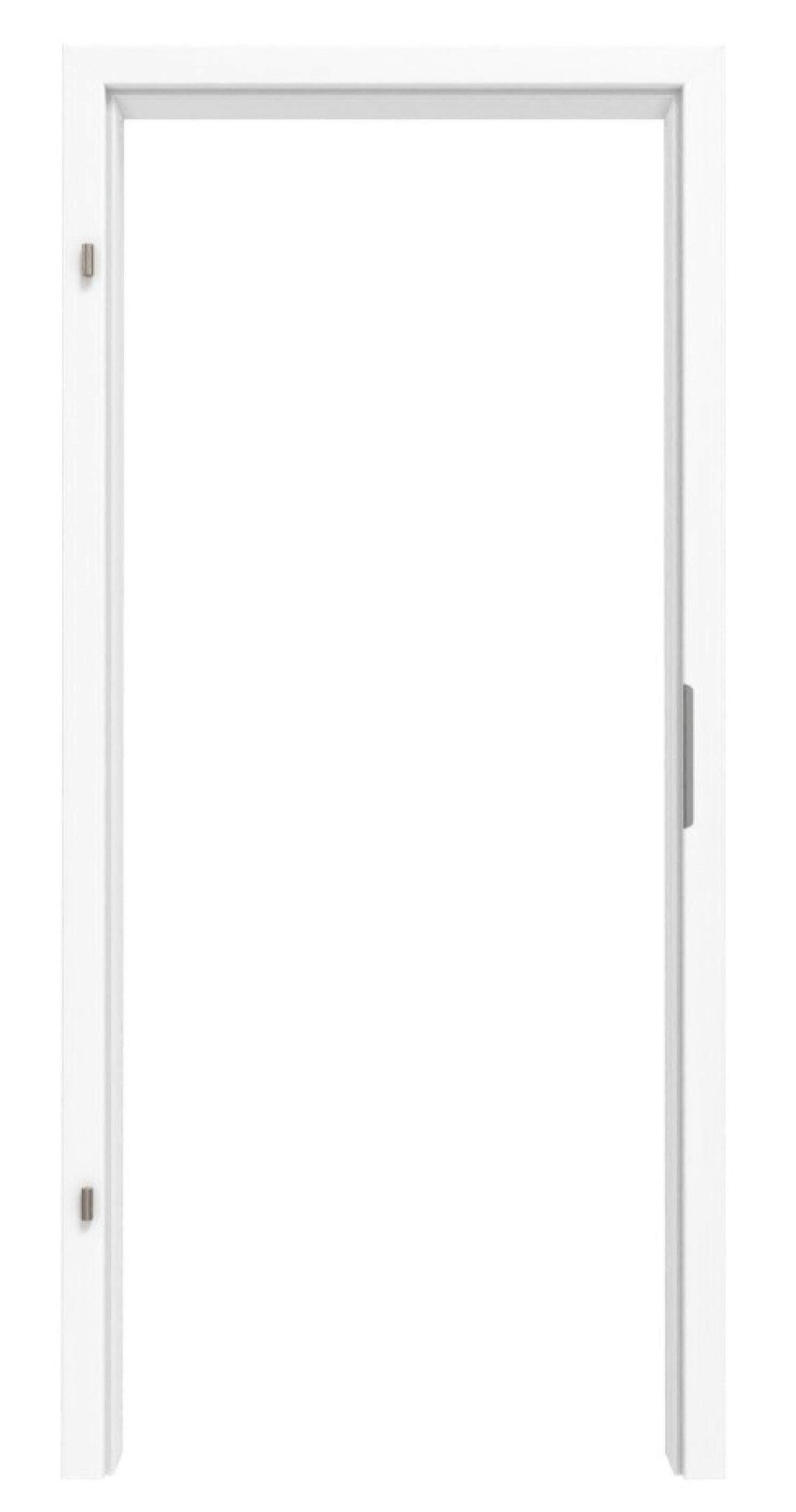 Frontansicht von Esche Weiß ES 242 PortaLit Zarge (Rundkante) für Schallschutztür - Westag & Getalit