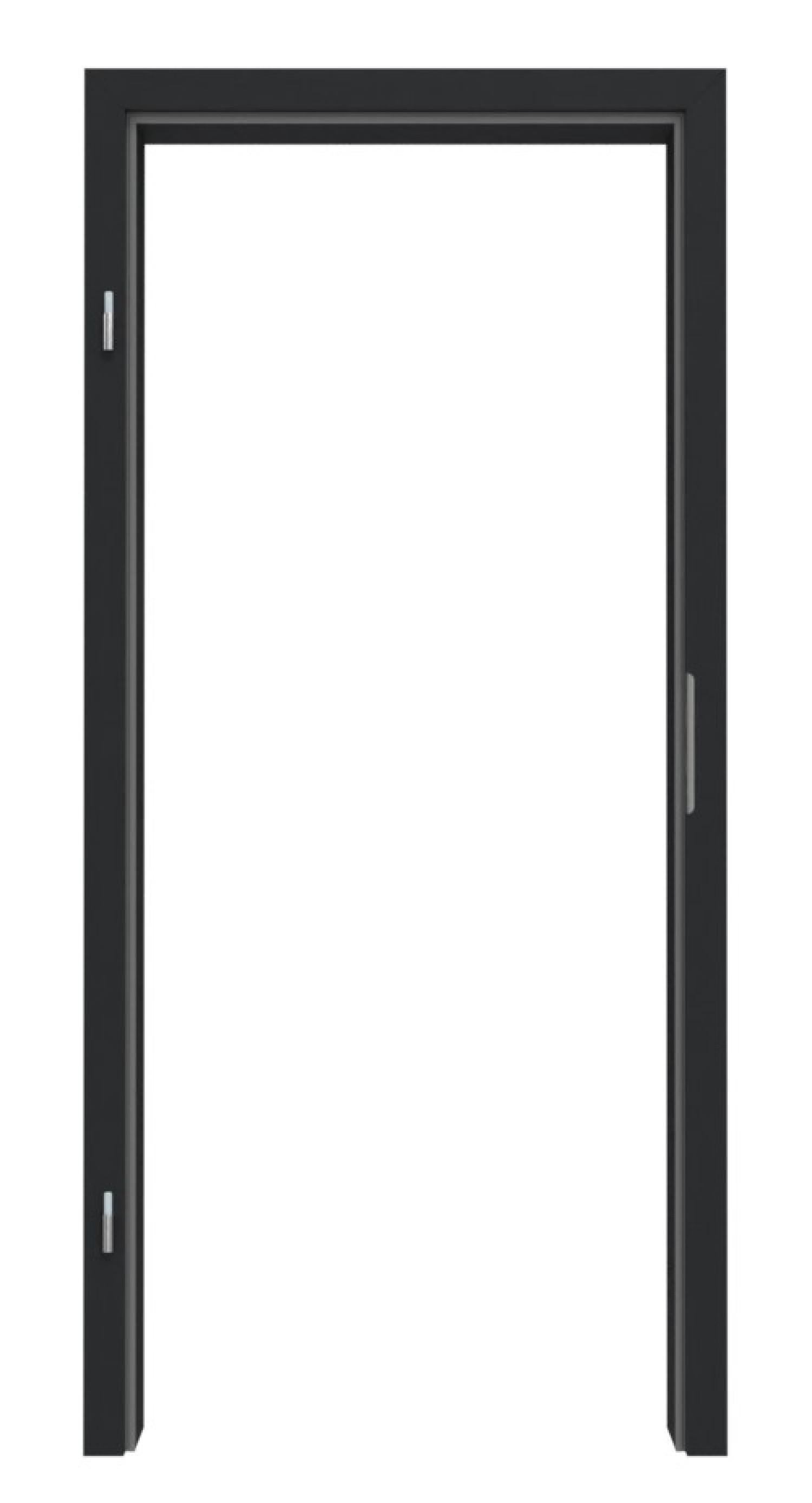 HÖRMANN Zarge Anthrazit RAL 7016 Mattlack mit eckiger Kante