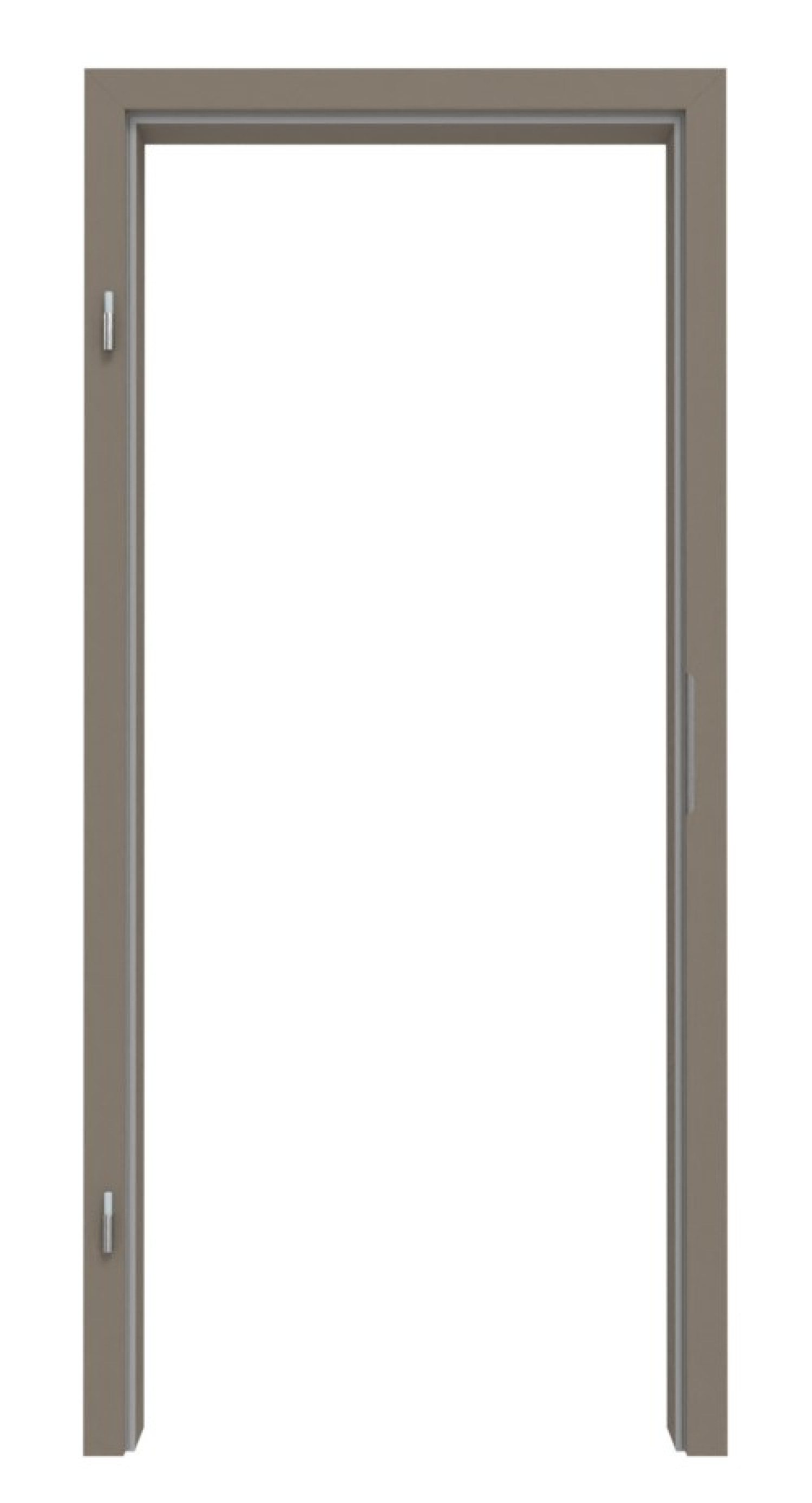 HÖRMANN Zarge Taupe RAL 7048 Mattlack mit eckiger Kante