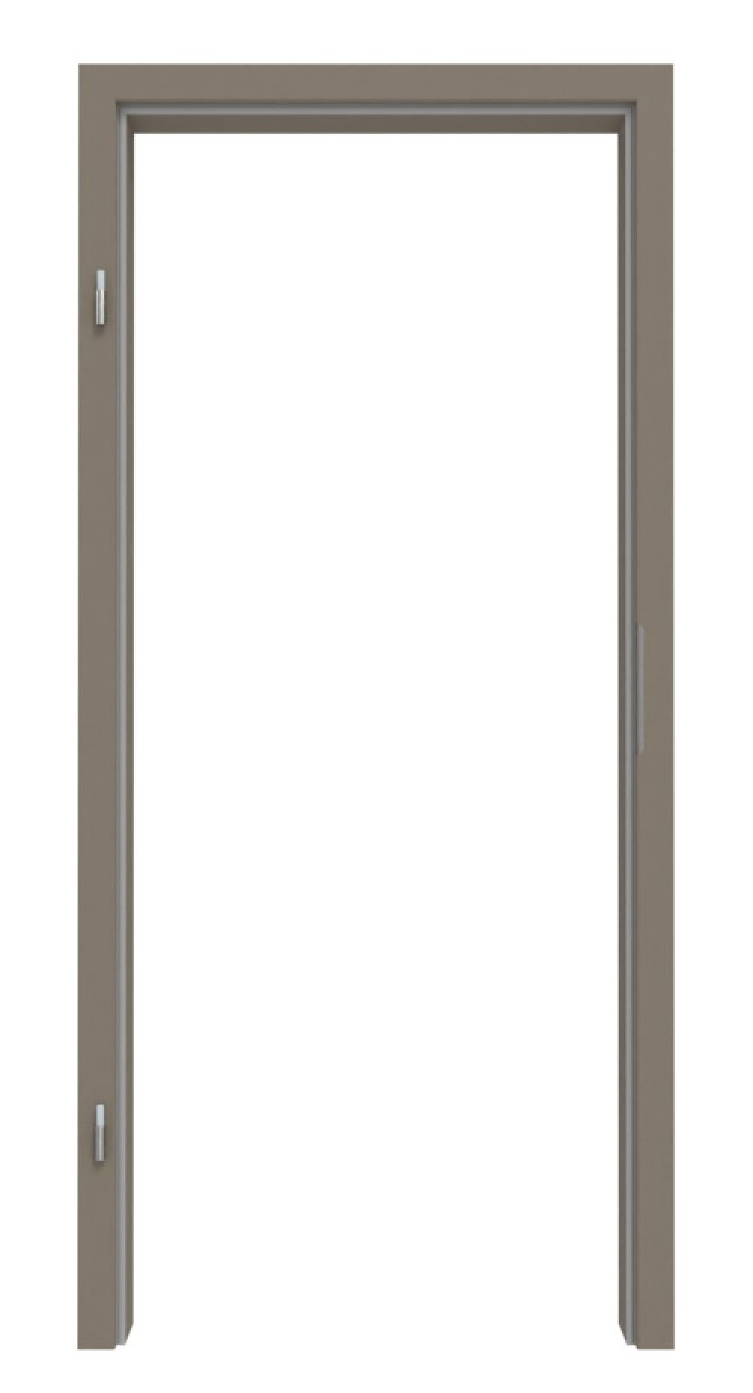 HÖRMANN Zarge Taupe RAL 7048 Mattlack mit runder Kante