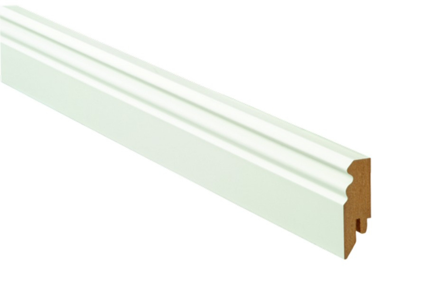 Ansicht von Sockelleiste Typ P60 Weiß matt (18 x 60 x 2600 mm) - ter Hürne