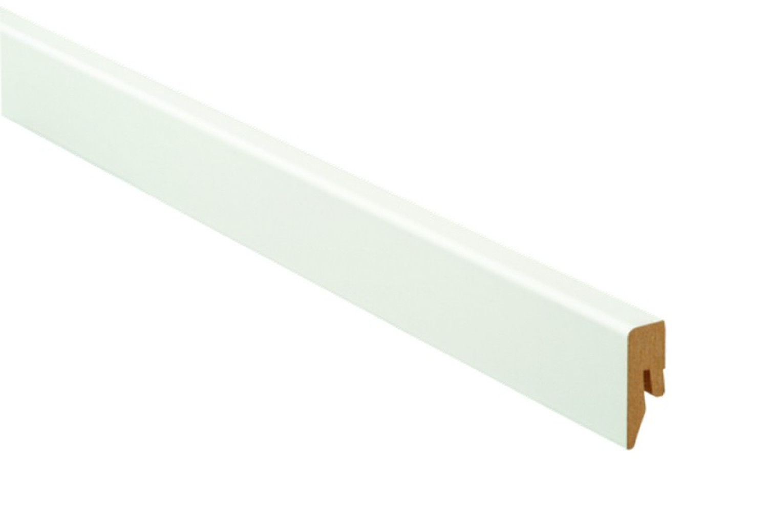 Ansicht von Sockelleiste Typ 40 Weiß matt (19 x 40 x 2600 mm) - ter Hürne