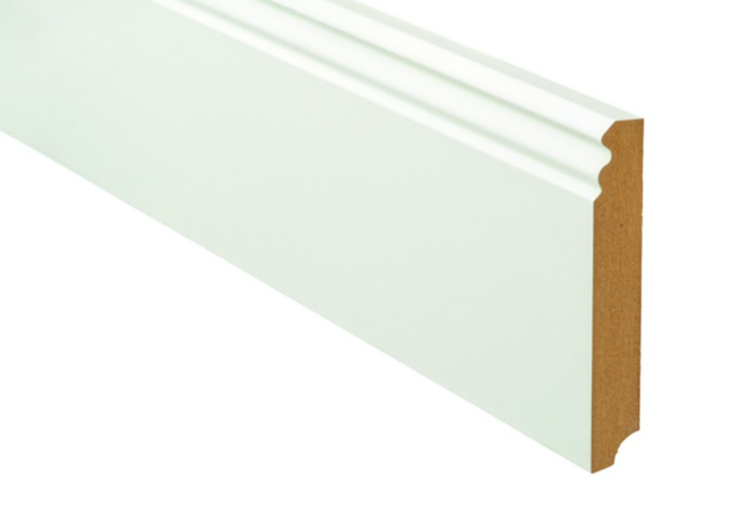 Ansicht von Sockelleiste Typ P120 Weiß matt (18 x 120 x 2600 mm) - ter Hürne