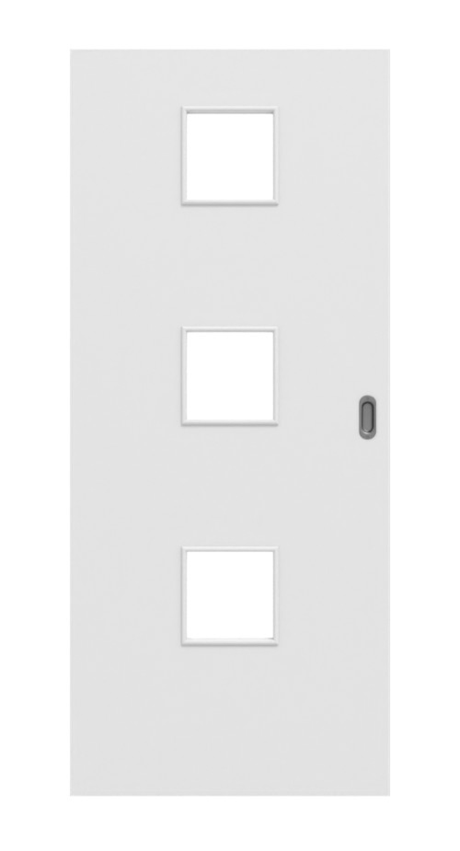 Frontbild von Bütte Weiß LA 10 Basic Durat Schiebetür - Huga