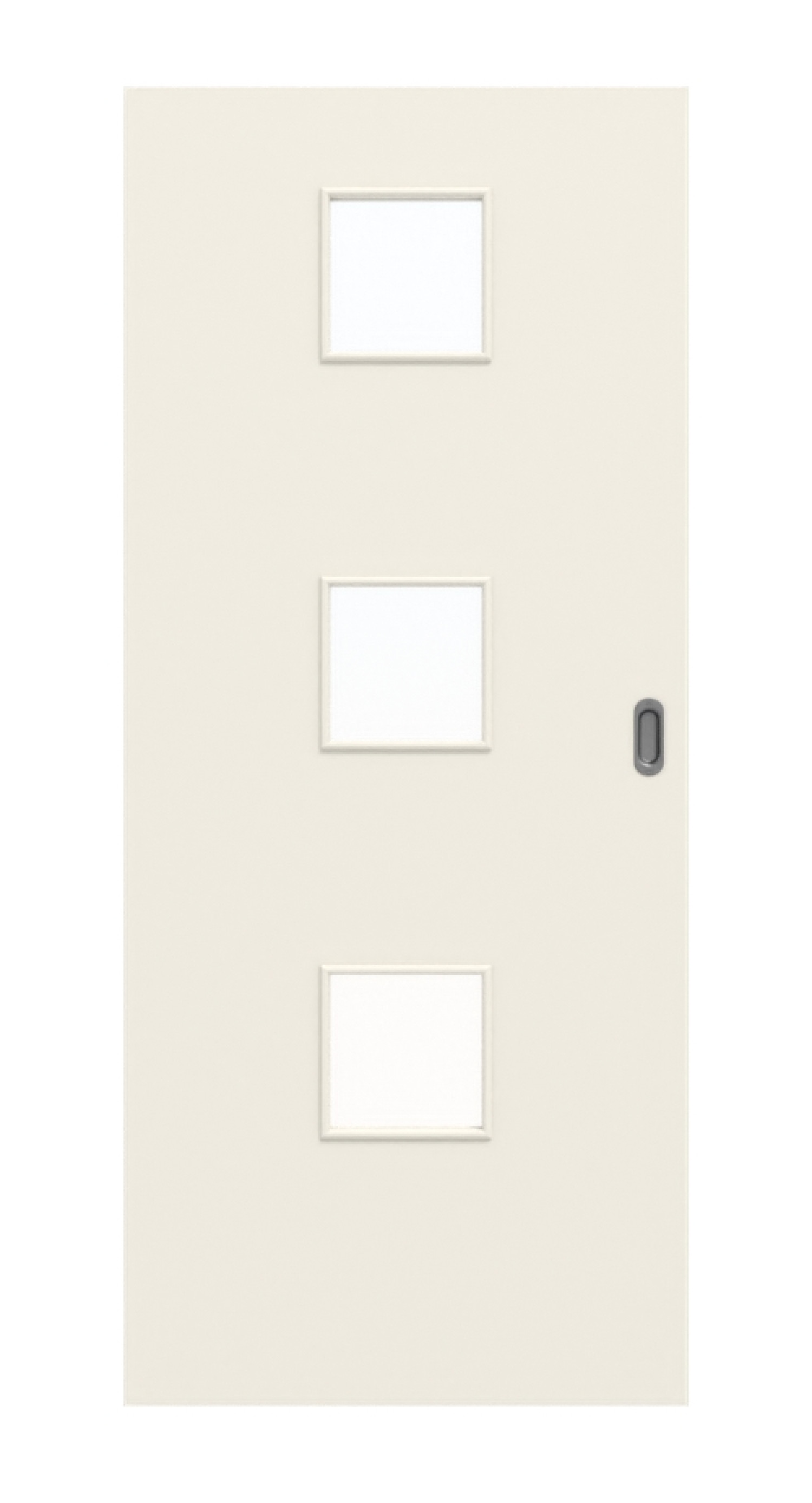 Frontbild von Weiß ähnlich RAL 9010 LA 10 Basic Lack Schiebetür - Huga