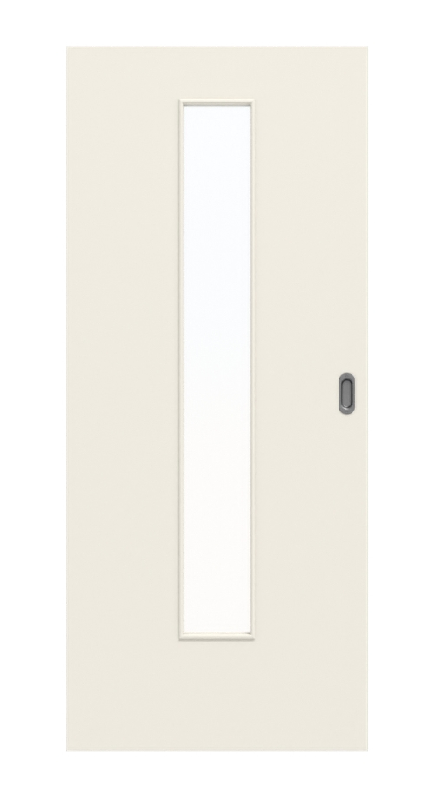 Frontbild von Weiß ähnlich RAL 9010 LA 24 Basic Lack Schiebetür - Huga