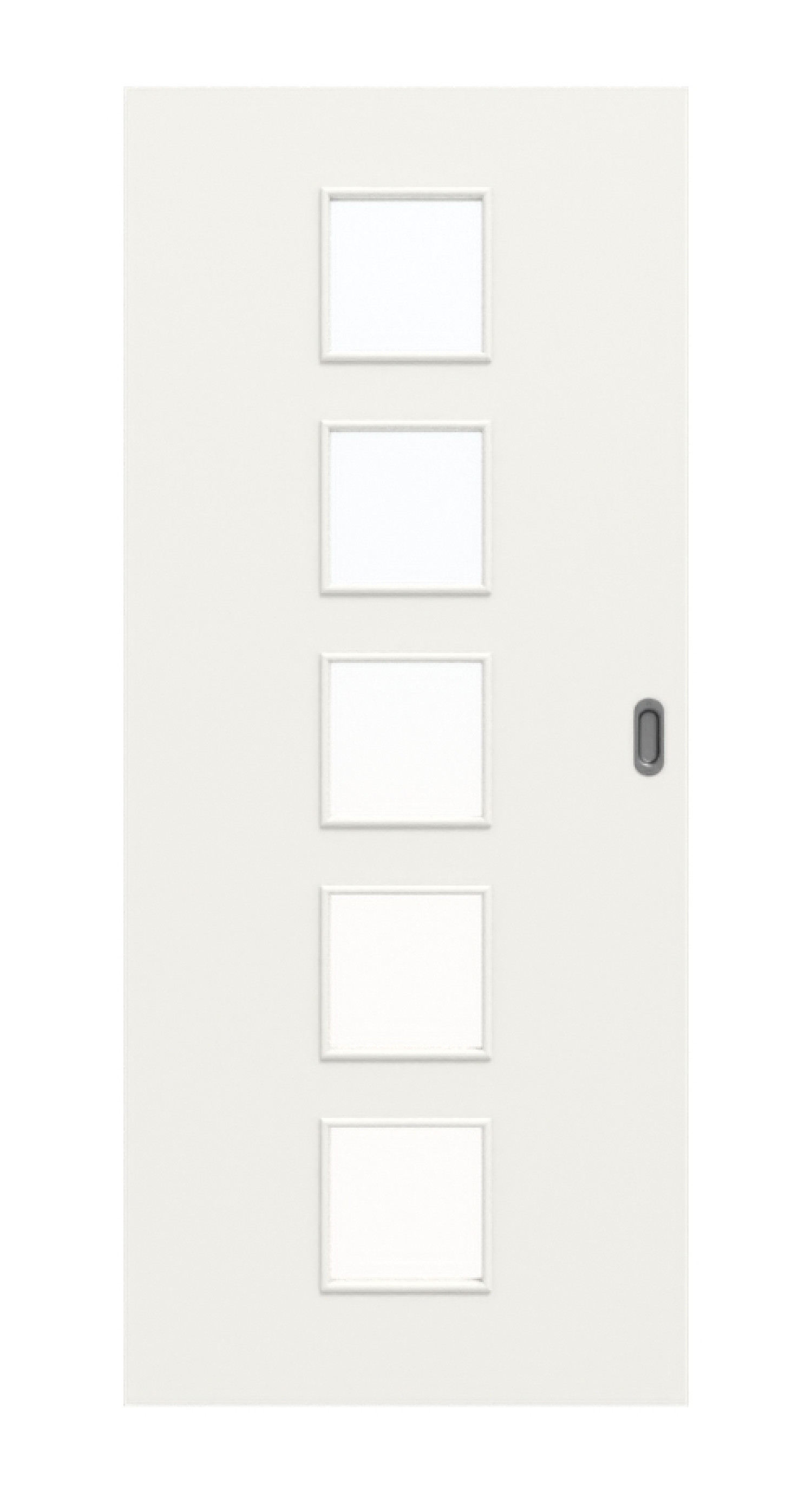 Frontbild von Weiß ähnlich RAL 9016 LA 5 Basic Lack Schiebetür - Huga