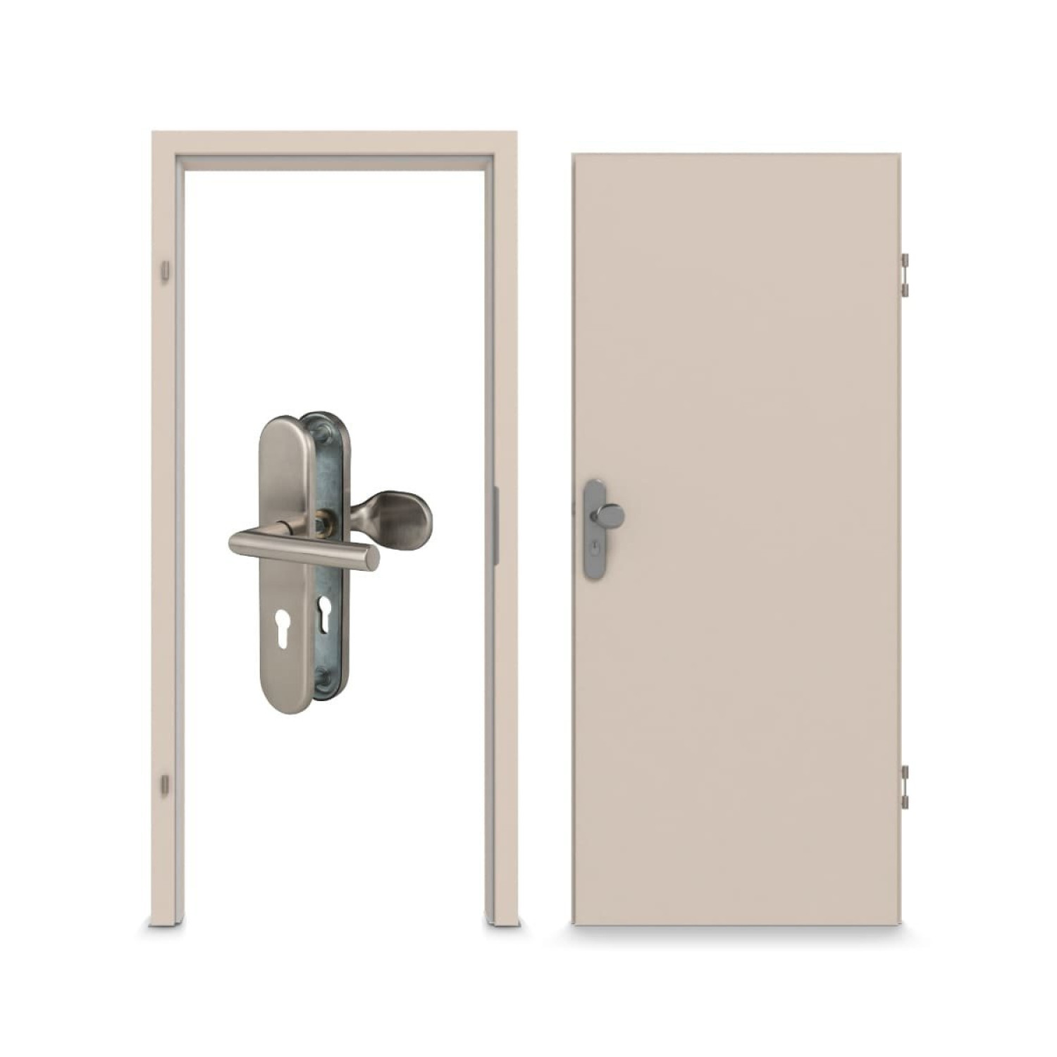 CLASSEN Wohnungseingangstür-Set Kaschmir CPL 4.1 mit Zarge und Beschlag