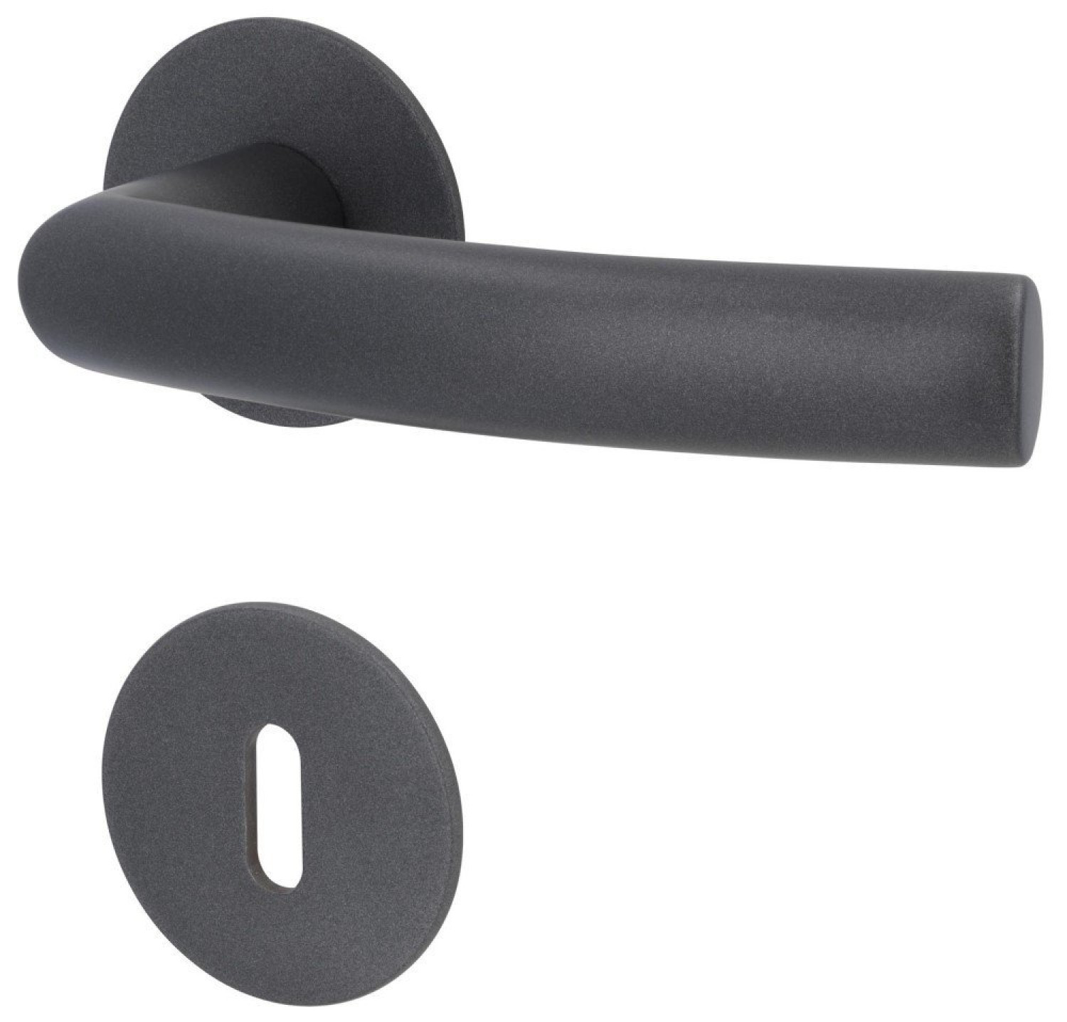 SÜDMETALL Türgriff Bochum-R Pashmina Grau Flachrosette Magnet Flat 