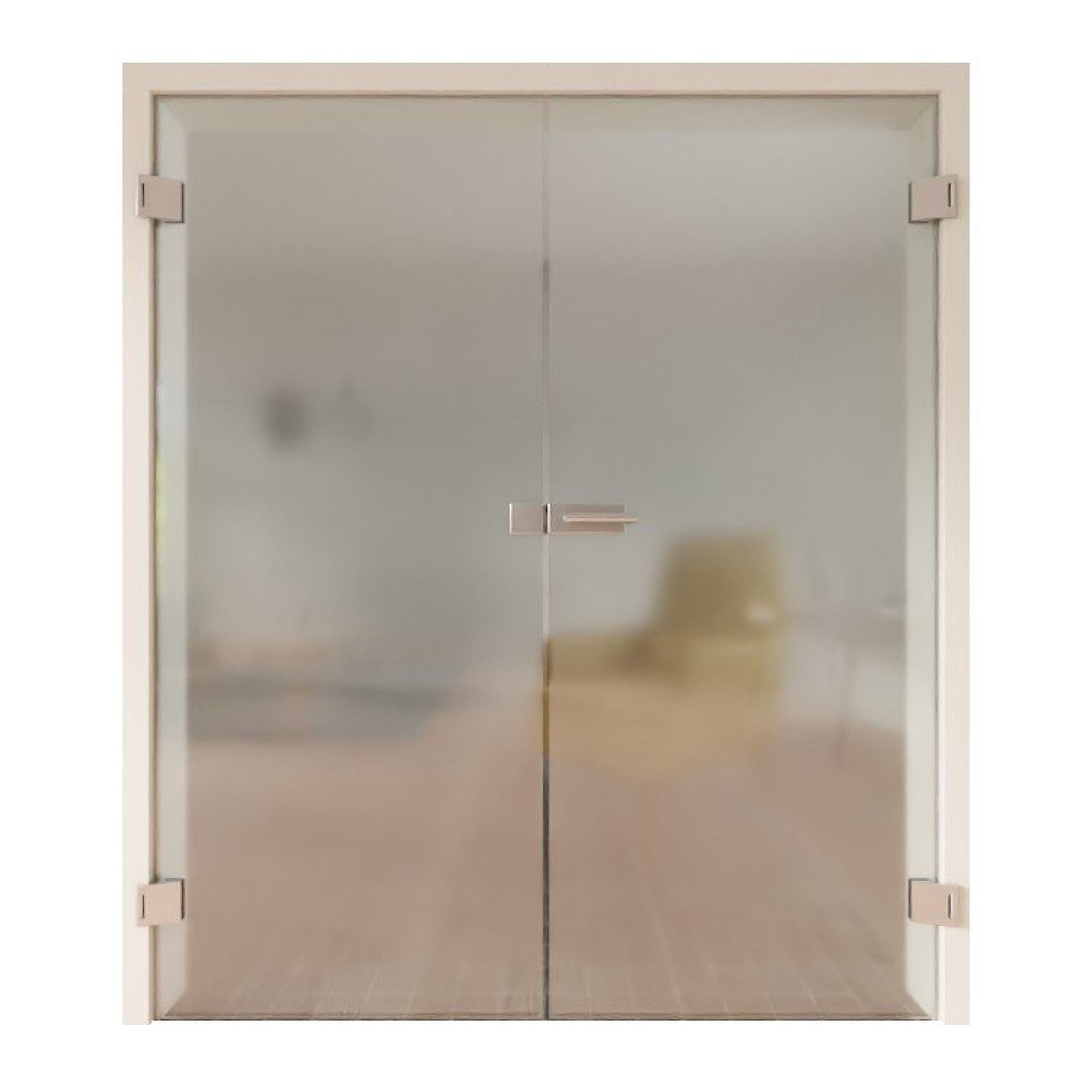 Listing-Ansicht von GARANT Ganzglas Doppelflügeltür Satiniert Ornament