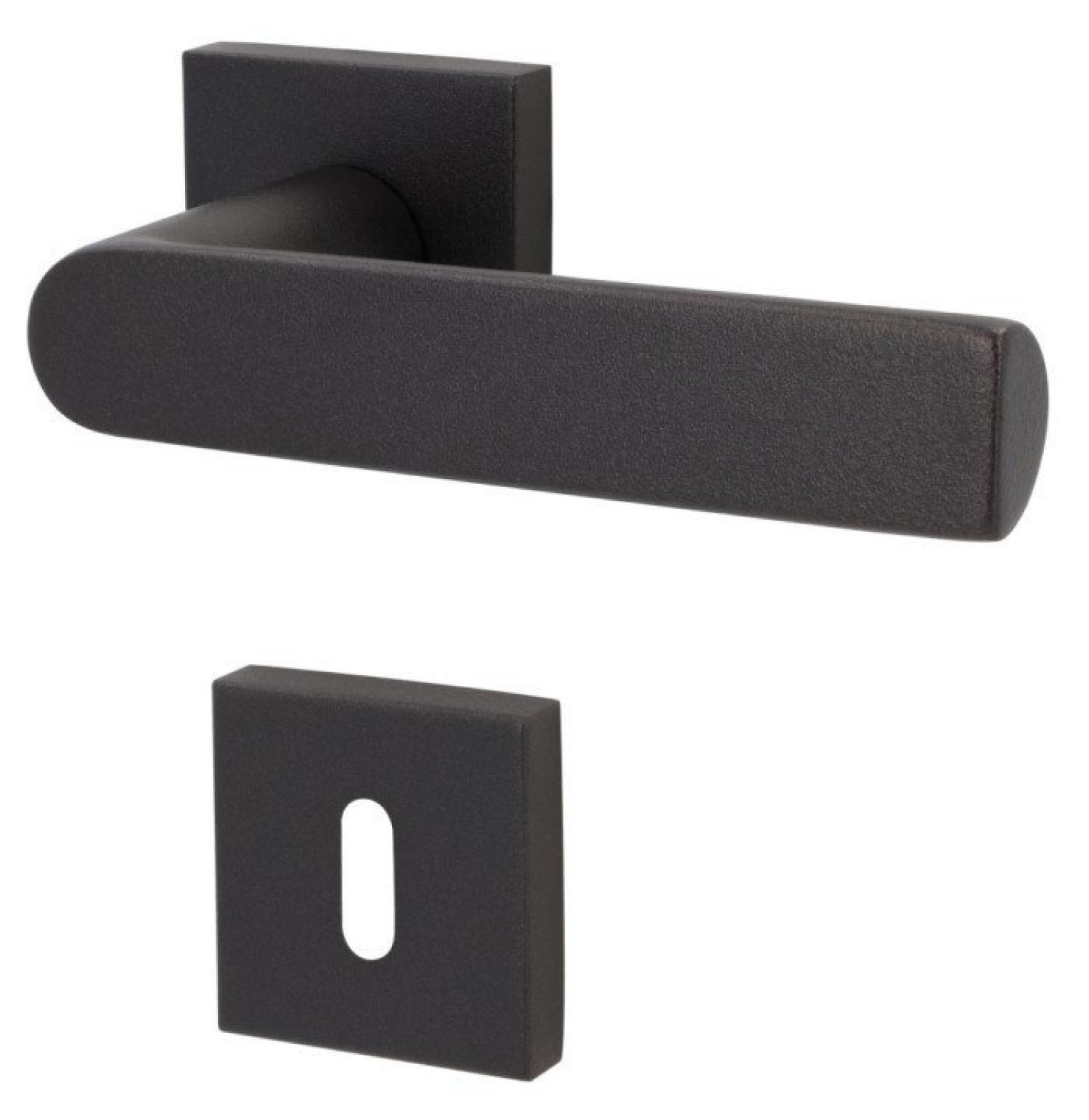 SÜDMETALL Türgriff Korsika Quadro-R Schwarzstahl-Optik Top Speed