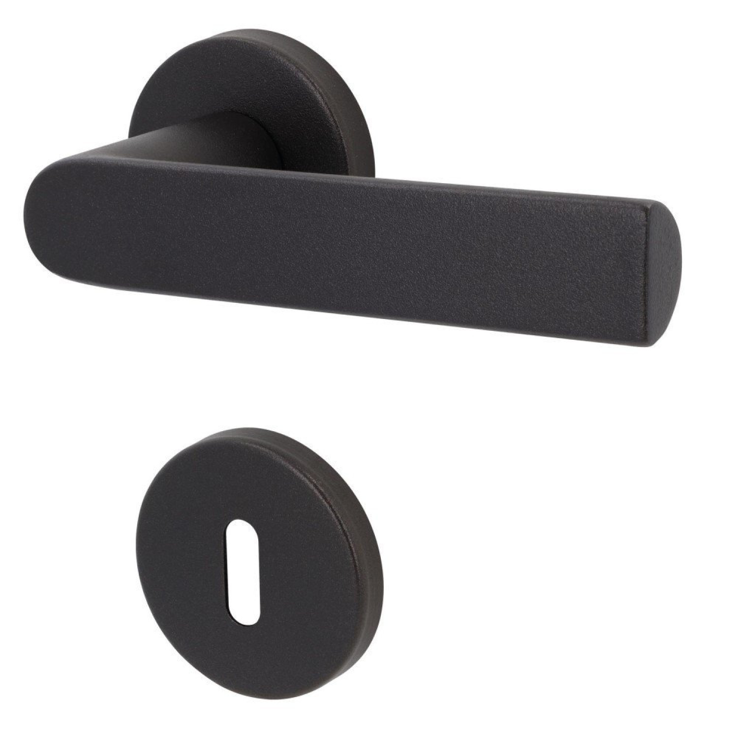 SÜDMETALL Türgriff Korsika - R Schwarzstahl-Optik Top Speed