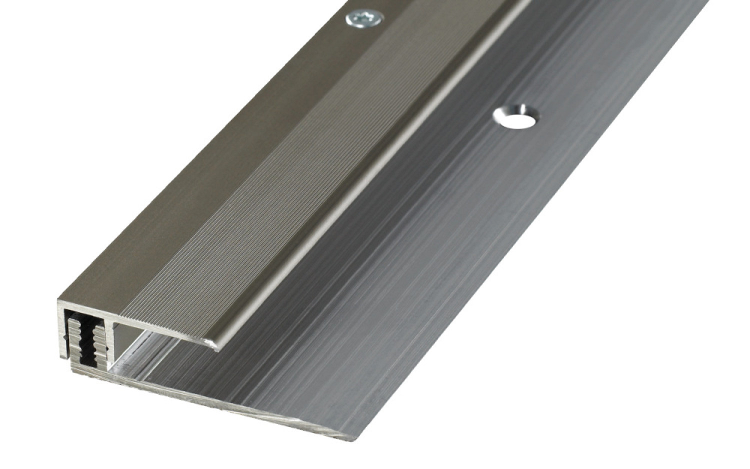 PROLINE PROVARIO Uni Abschlussprofil Aluminium 7-18mm eloxiert Edelstahl breites Bas. 100cm