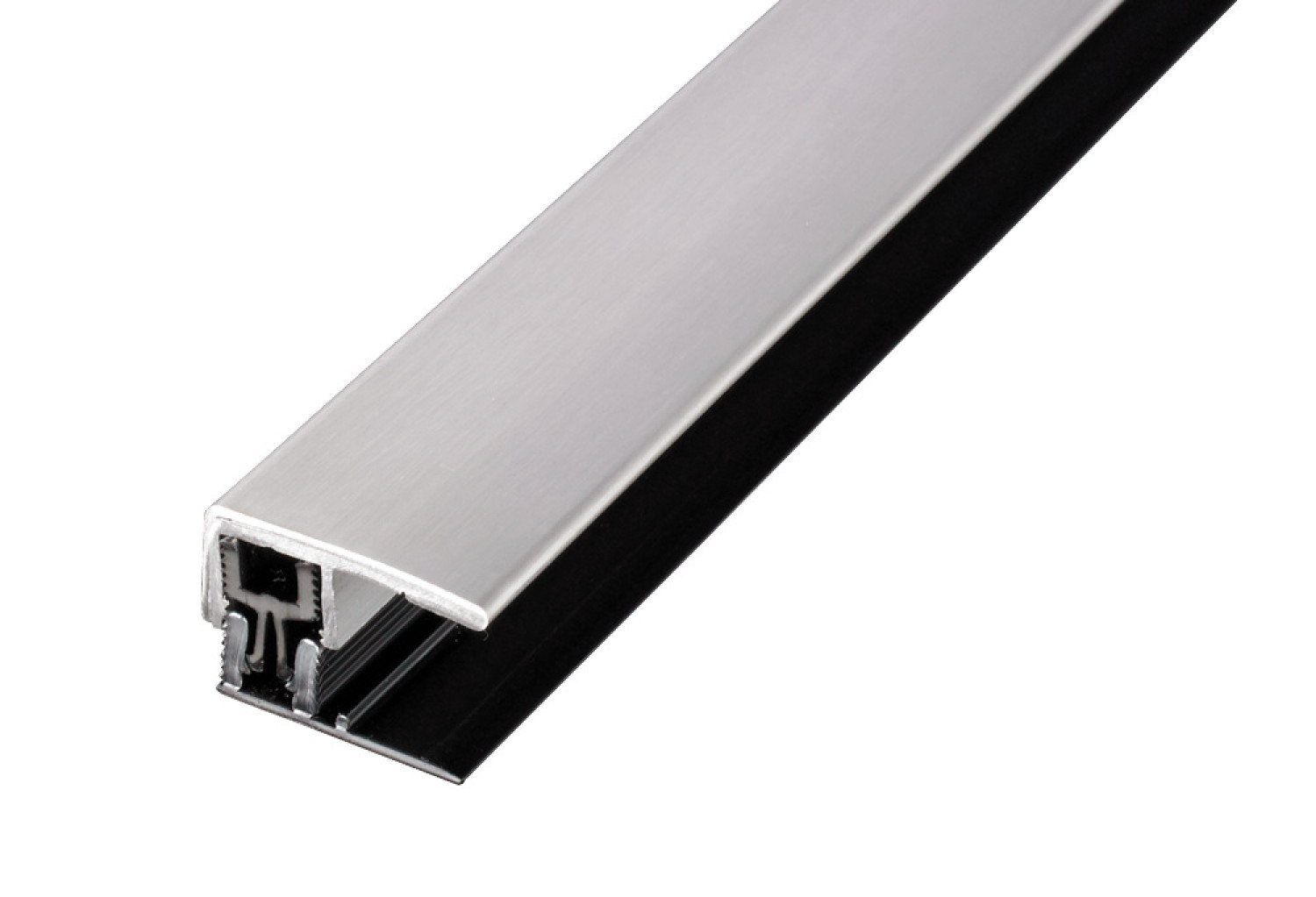 Ansicht von PROVARIOclip Uni Abschlussprofil Edelstahl V2A 7-18mm gebürstet 100cm - Proline